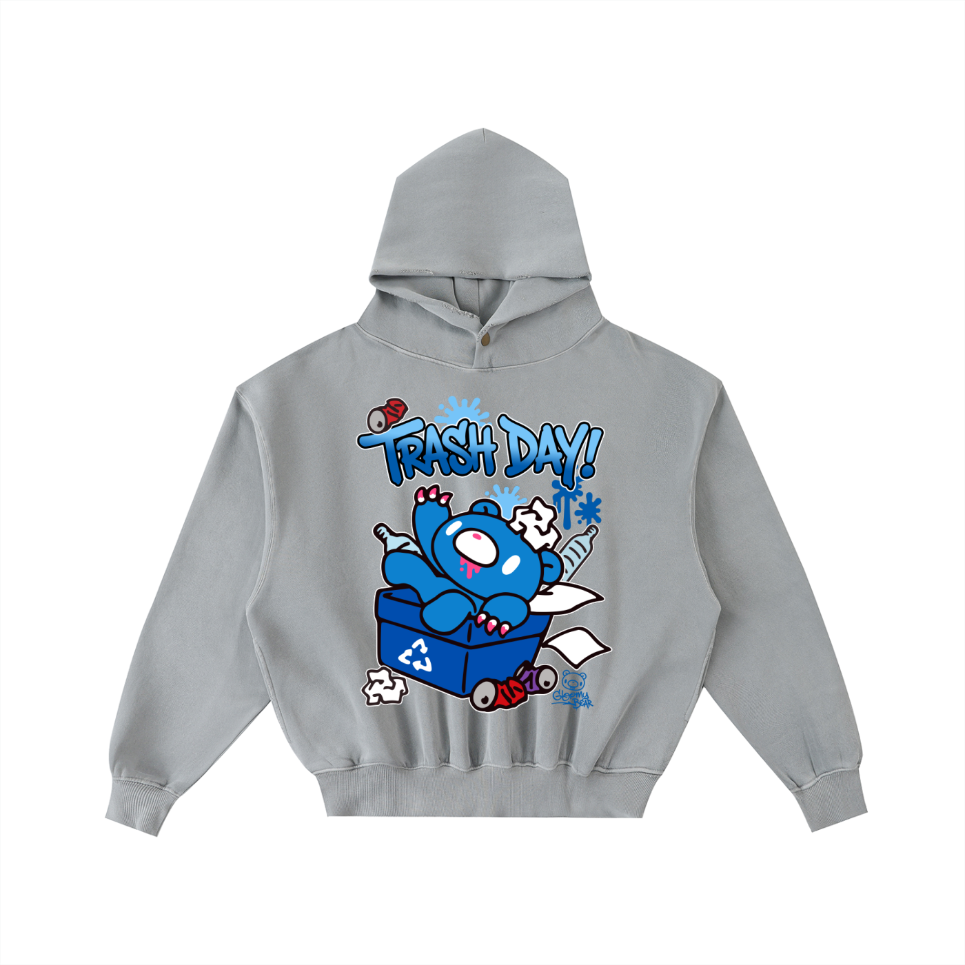 Gloomy Trash Collections Washed Fleece Hoodie