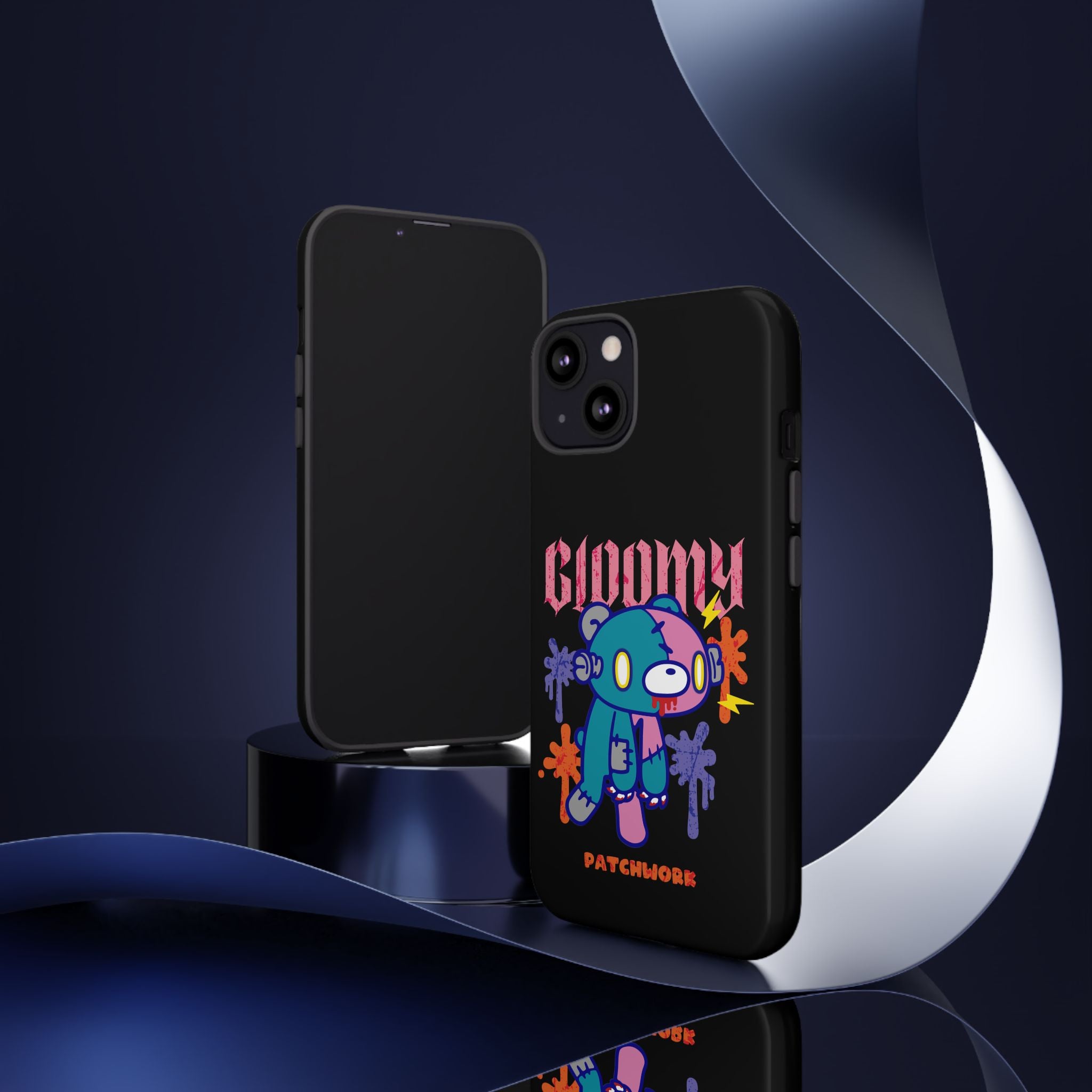 gloomy bear Halloween patchwork Phone Case