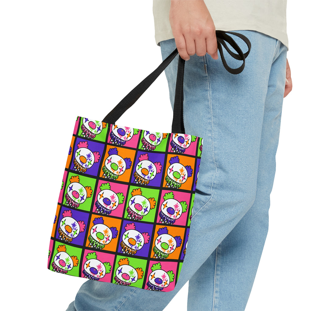 Gloomy Clown Multicolor Tote Bag