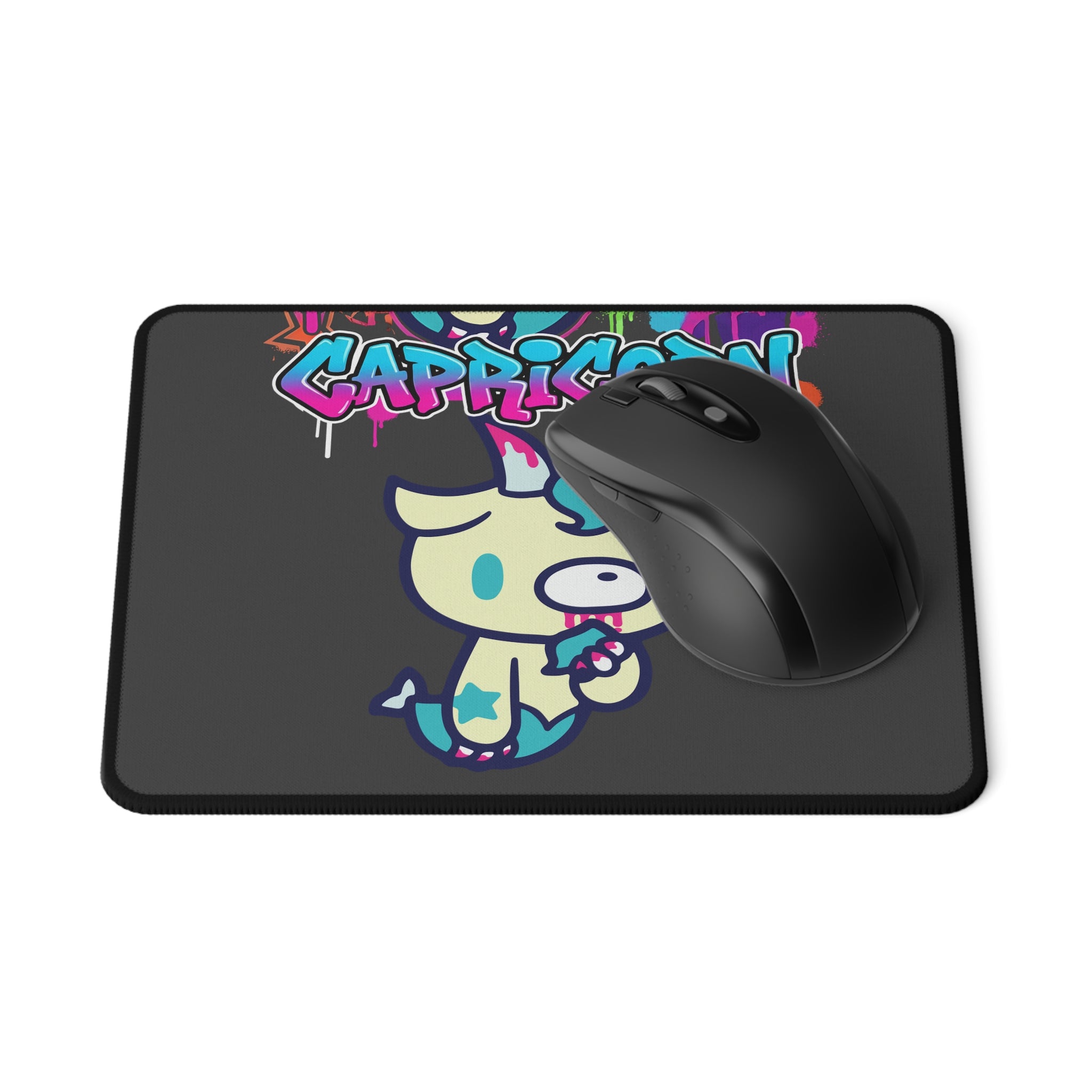 Capricorn Gloomy  Bear Non-Slip Gaming Mouse Pad