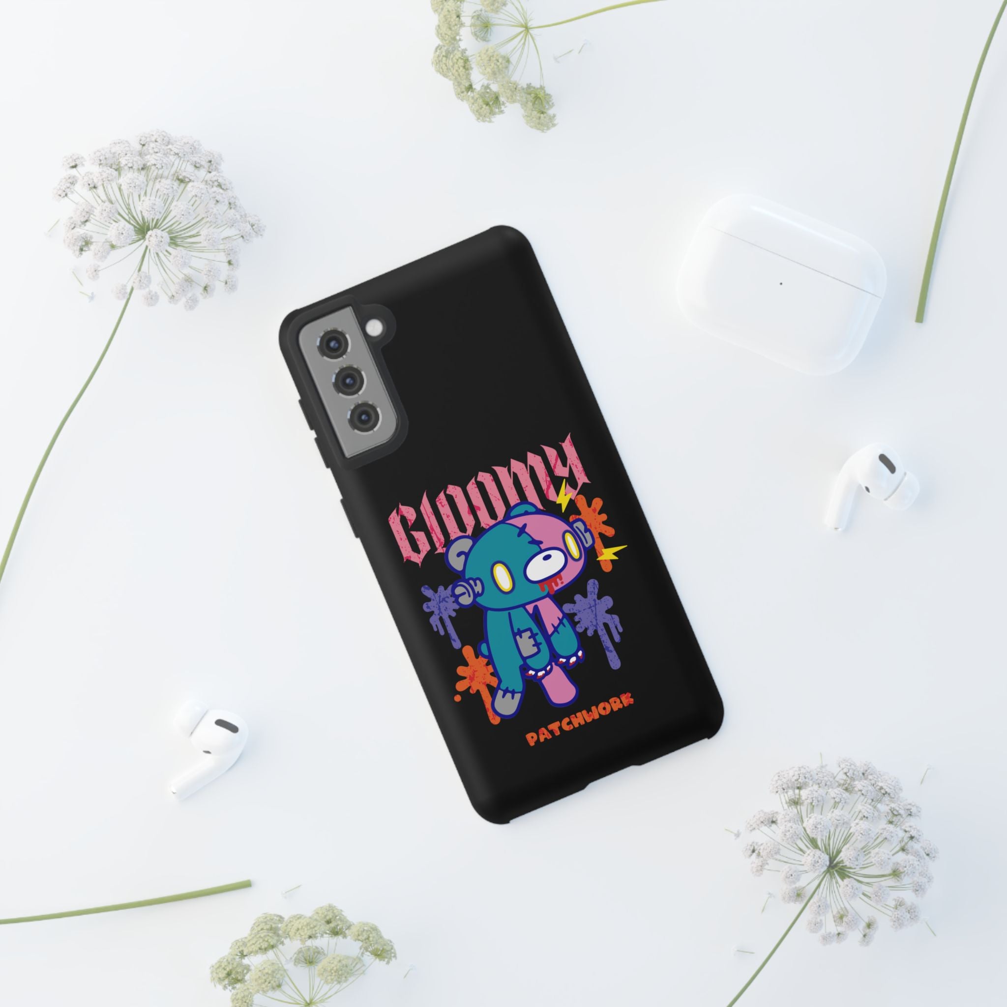 gloomy bear Halloween patchwork Phone Case