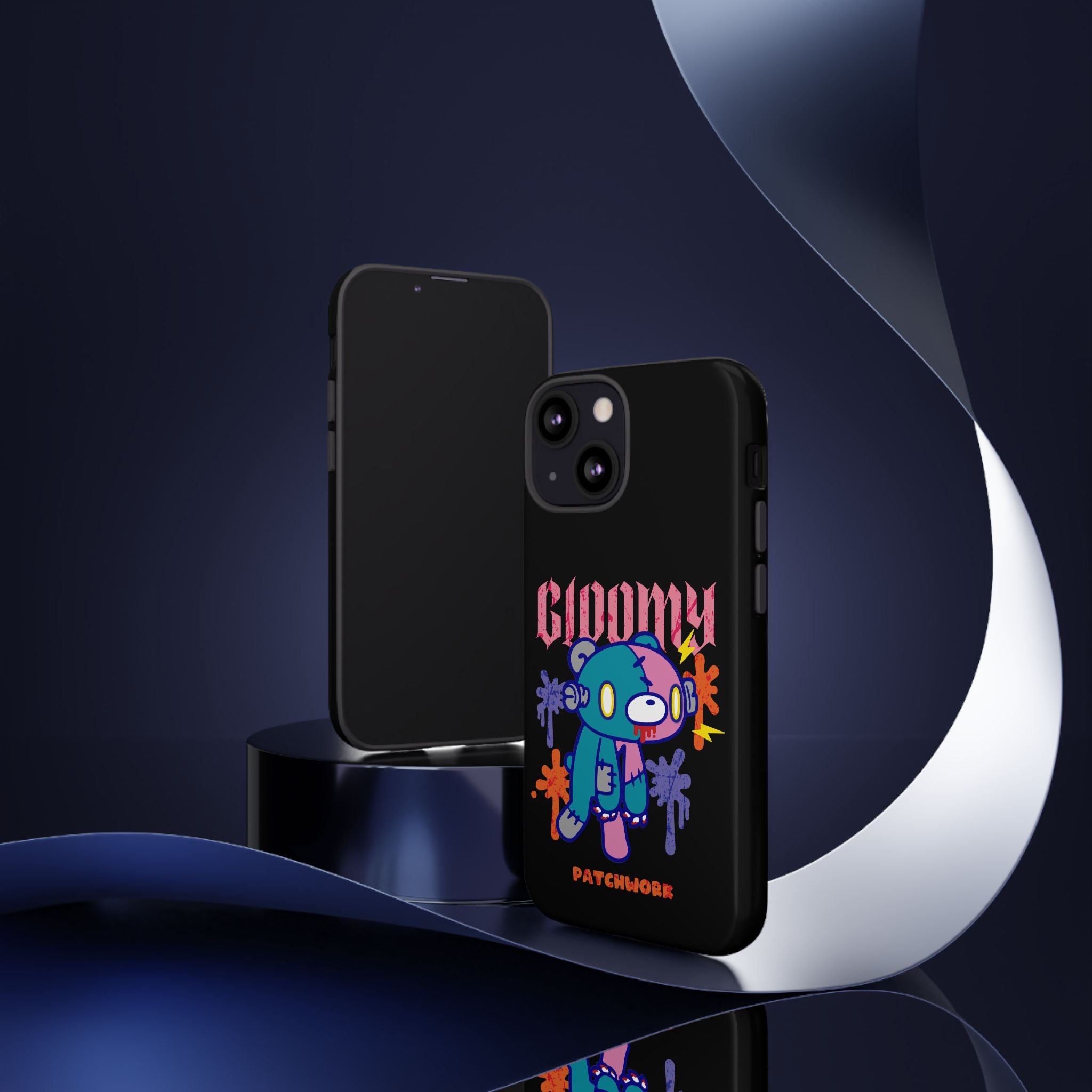 gloomy bear Halloween patchwork Phone Case