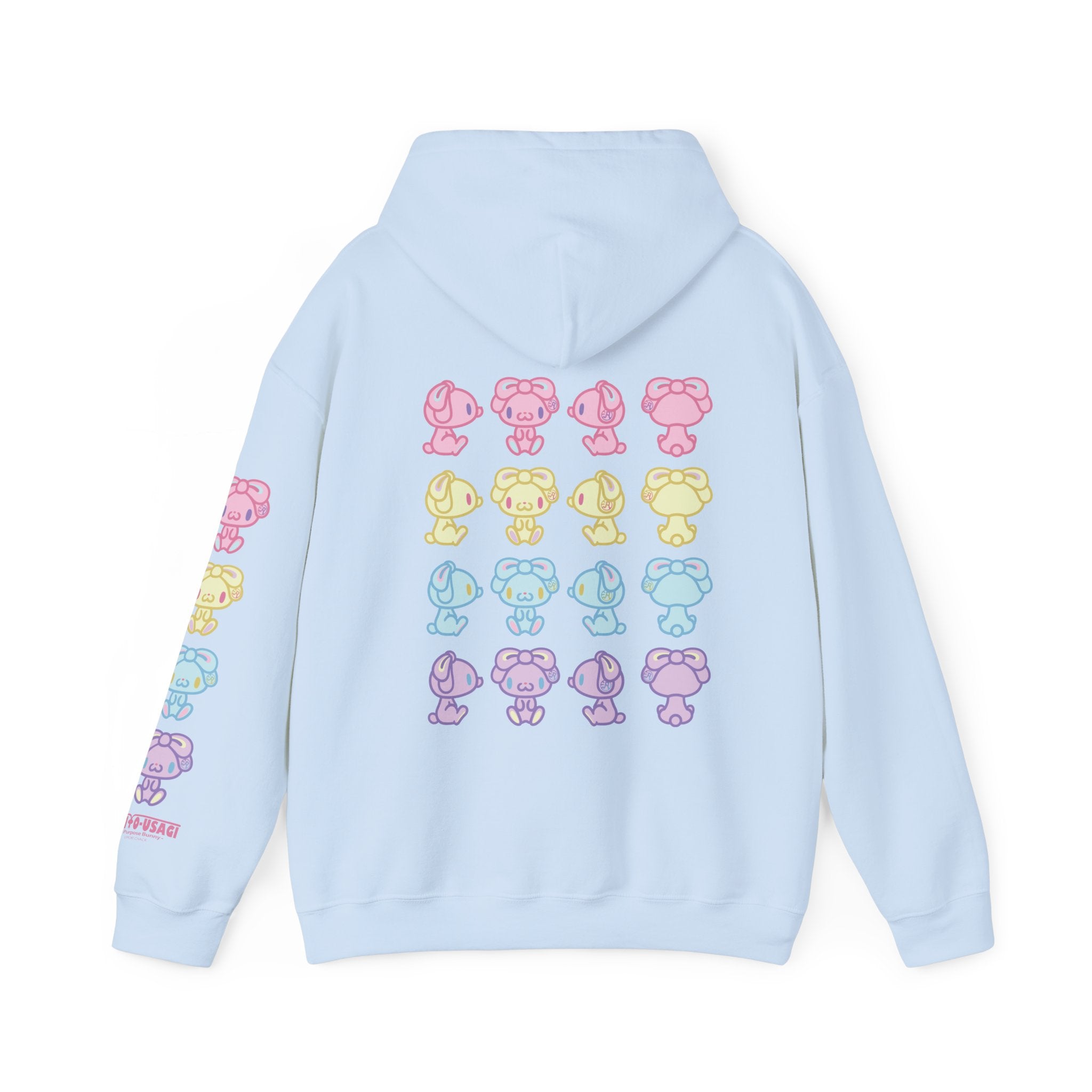 Pastel Pals All Purpose Bunny Unisex Hooded Sweatshirt