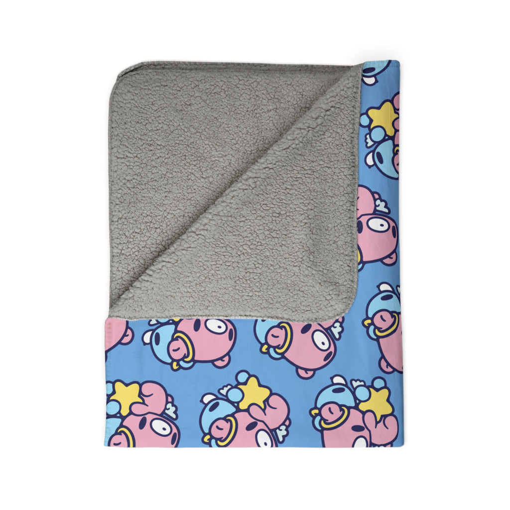 Gloomy Bear gemini Zodiac Fleece Sherpa Blanket