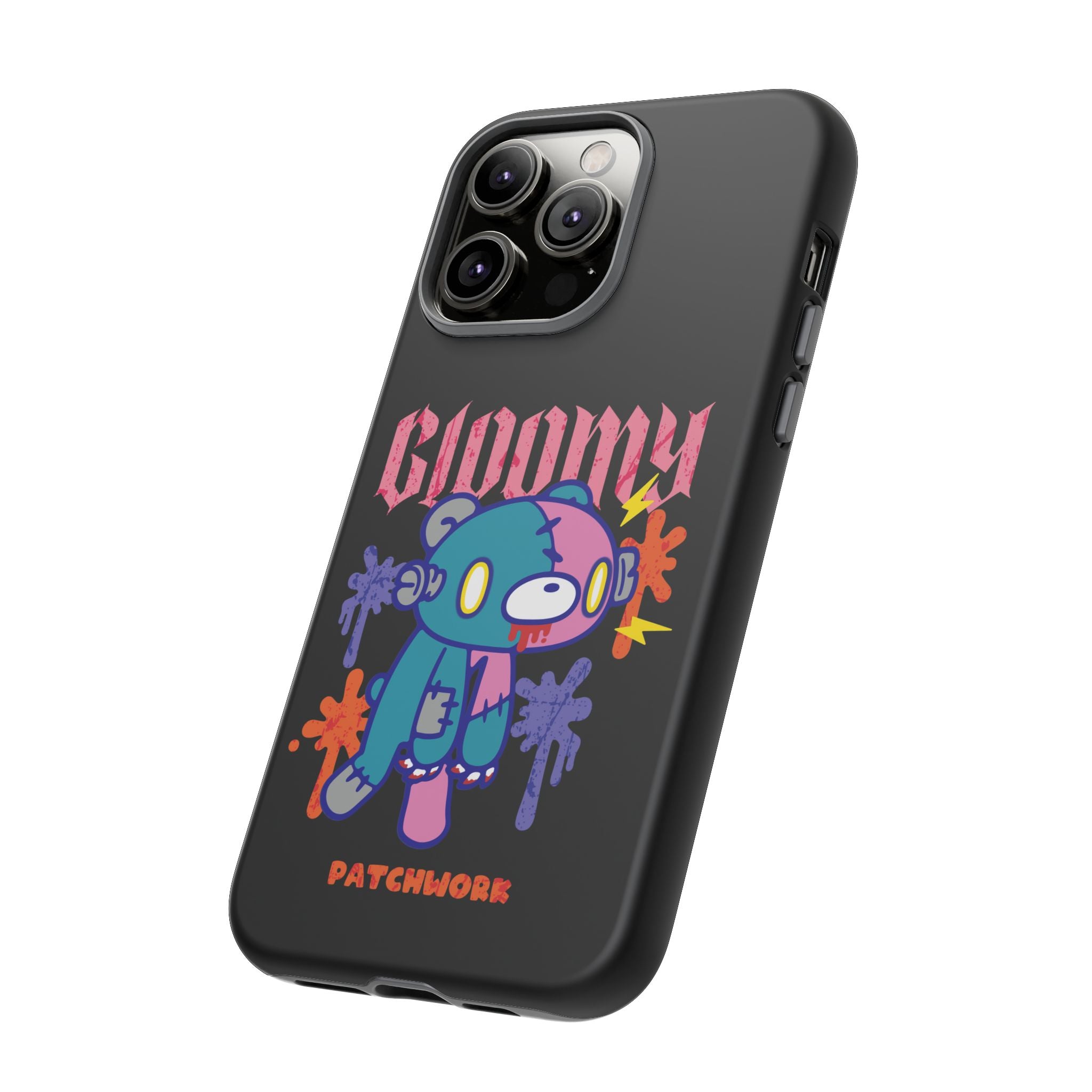 gloomy bear Halloween patchwork Phone Case