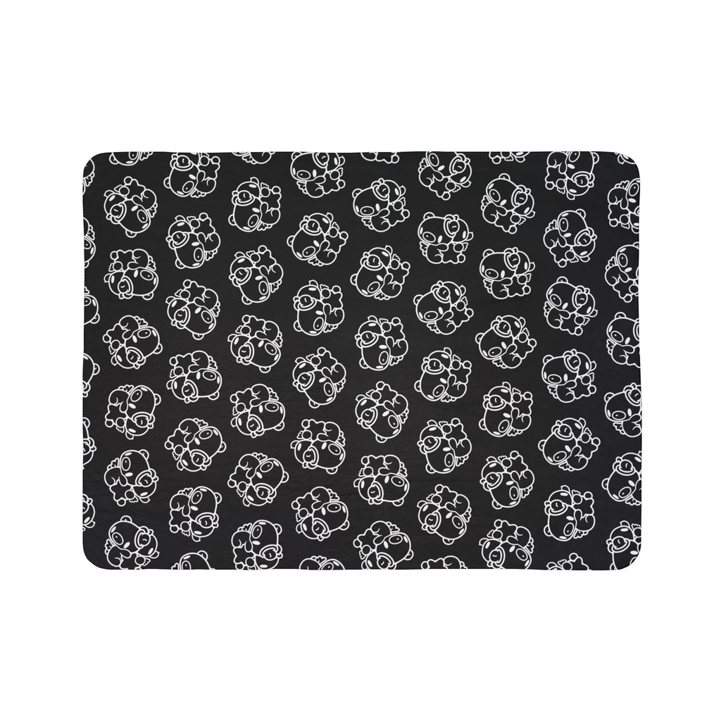 Gloomy Bear gemini Zodiac Fleece Sherpa Blanket