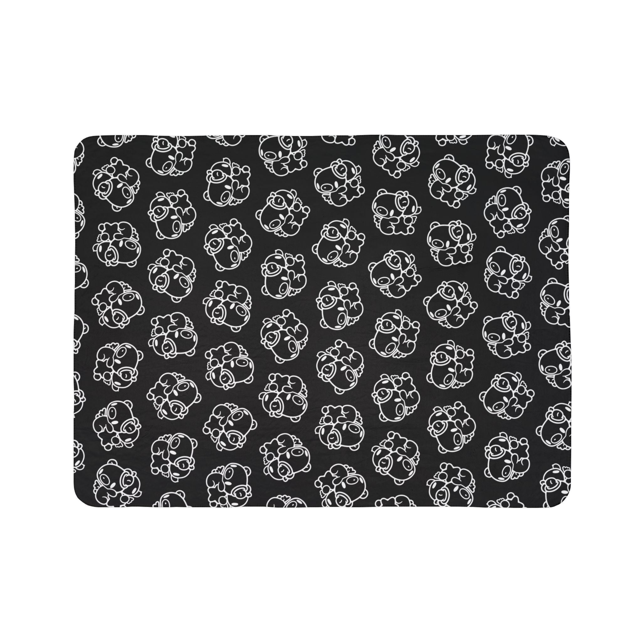 Gloomy Bear gemini Zodiac Fleece Sherpa Blanket