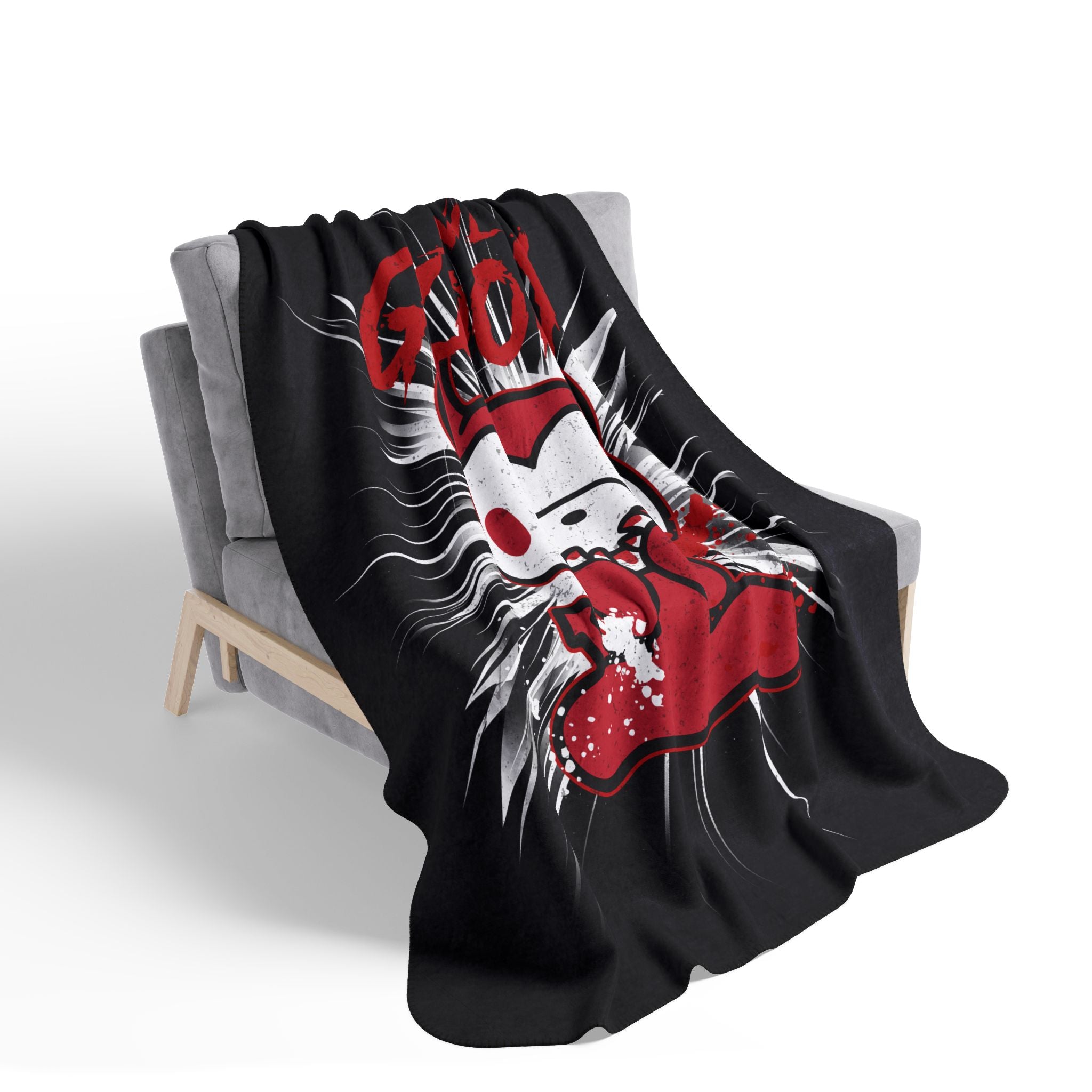Devil Gloomy Bear halloween Fleece Sherpa Blanket