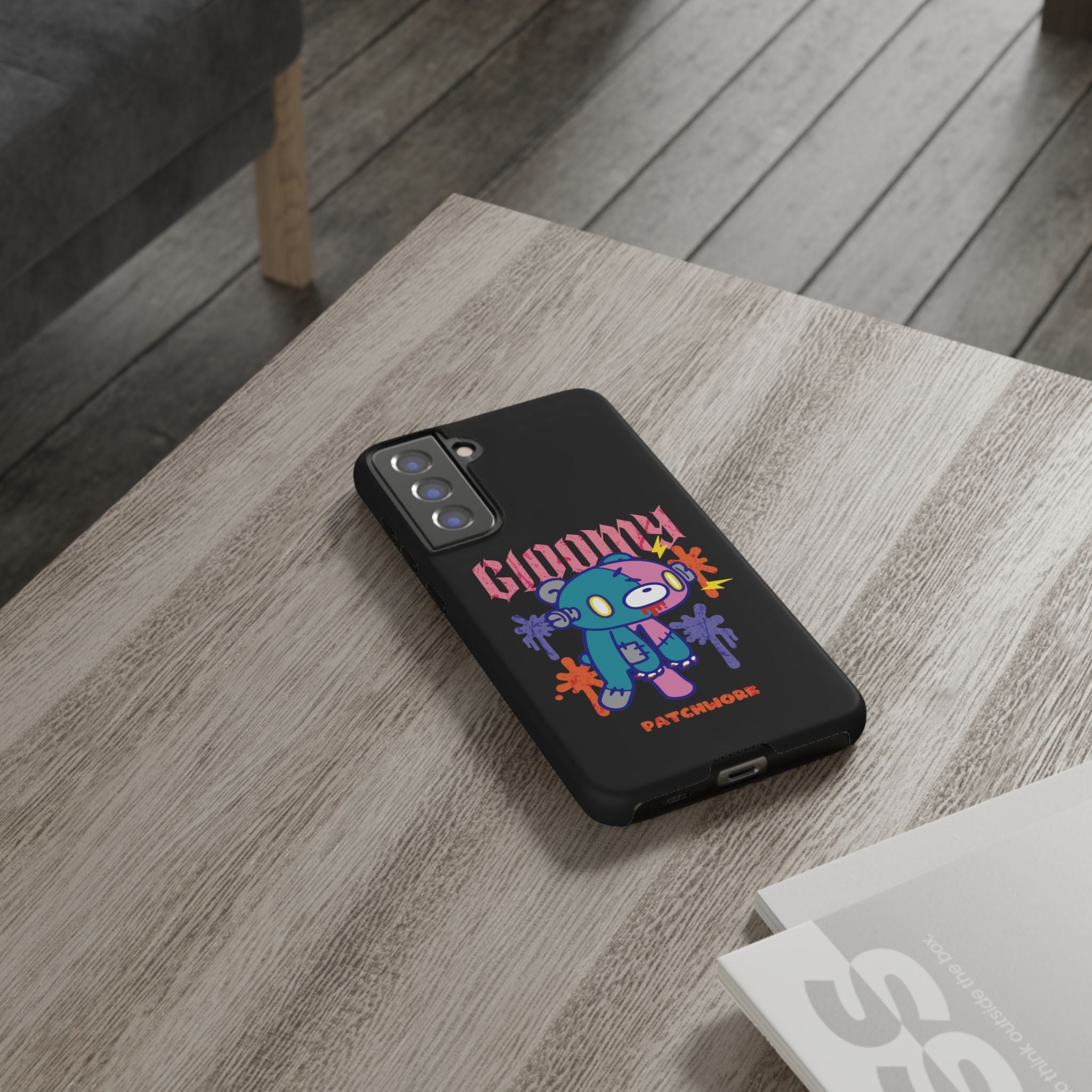 gloomy bear Halloween patchwork Phone Case
