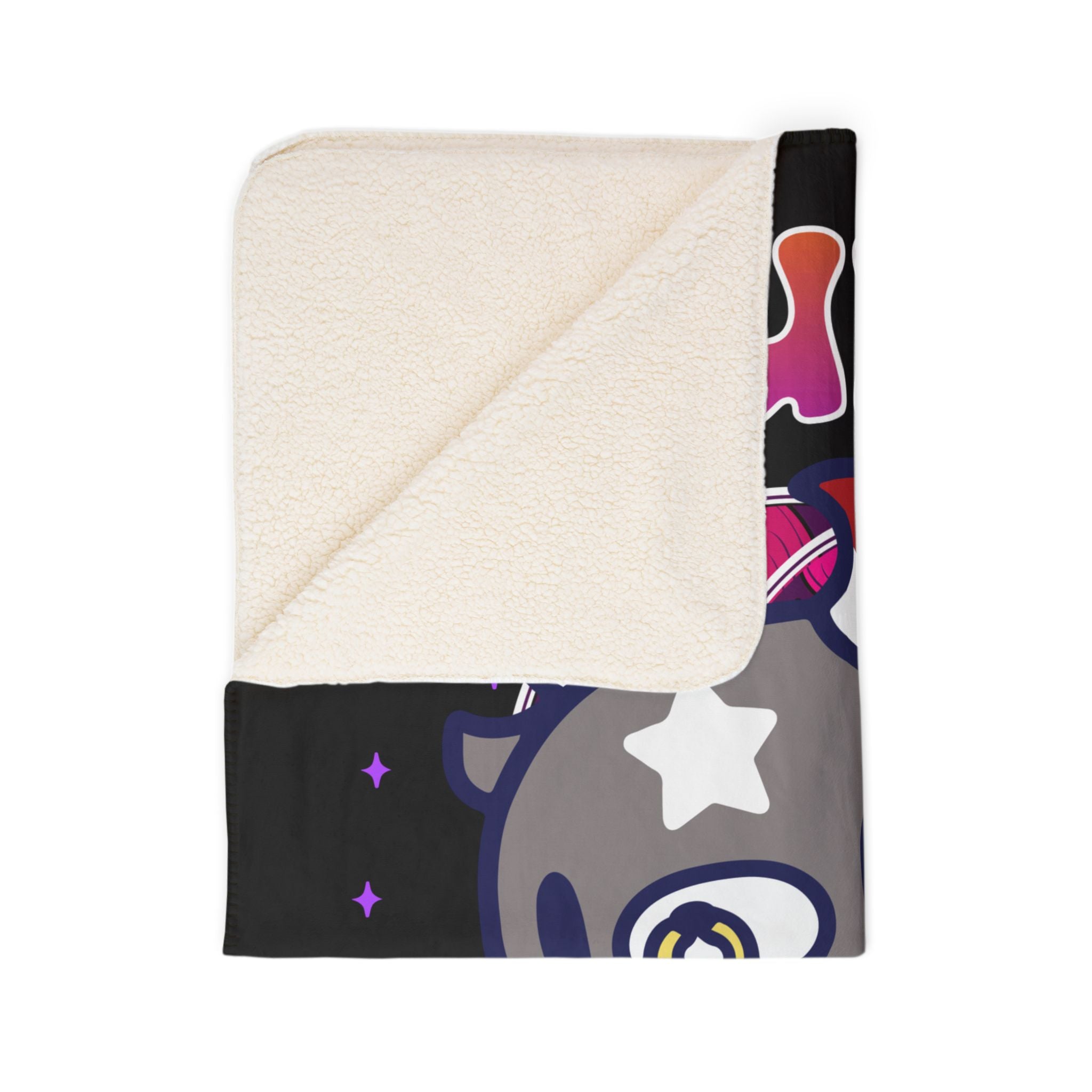 Gloomy Bear Taurus Zodiac Fleece Sherpa Blanket