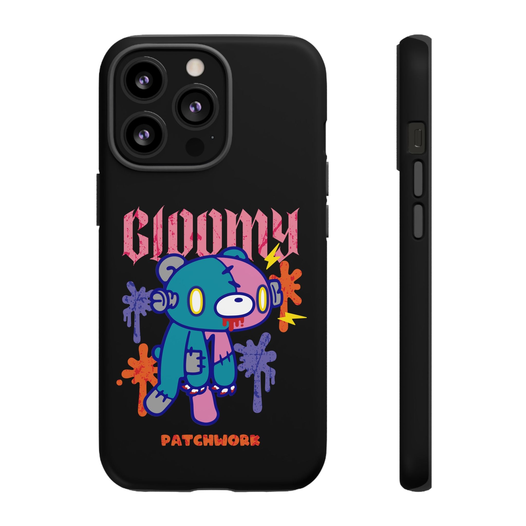 gloomy bear Halloween patchwork Phone Case