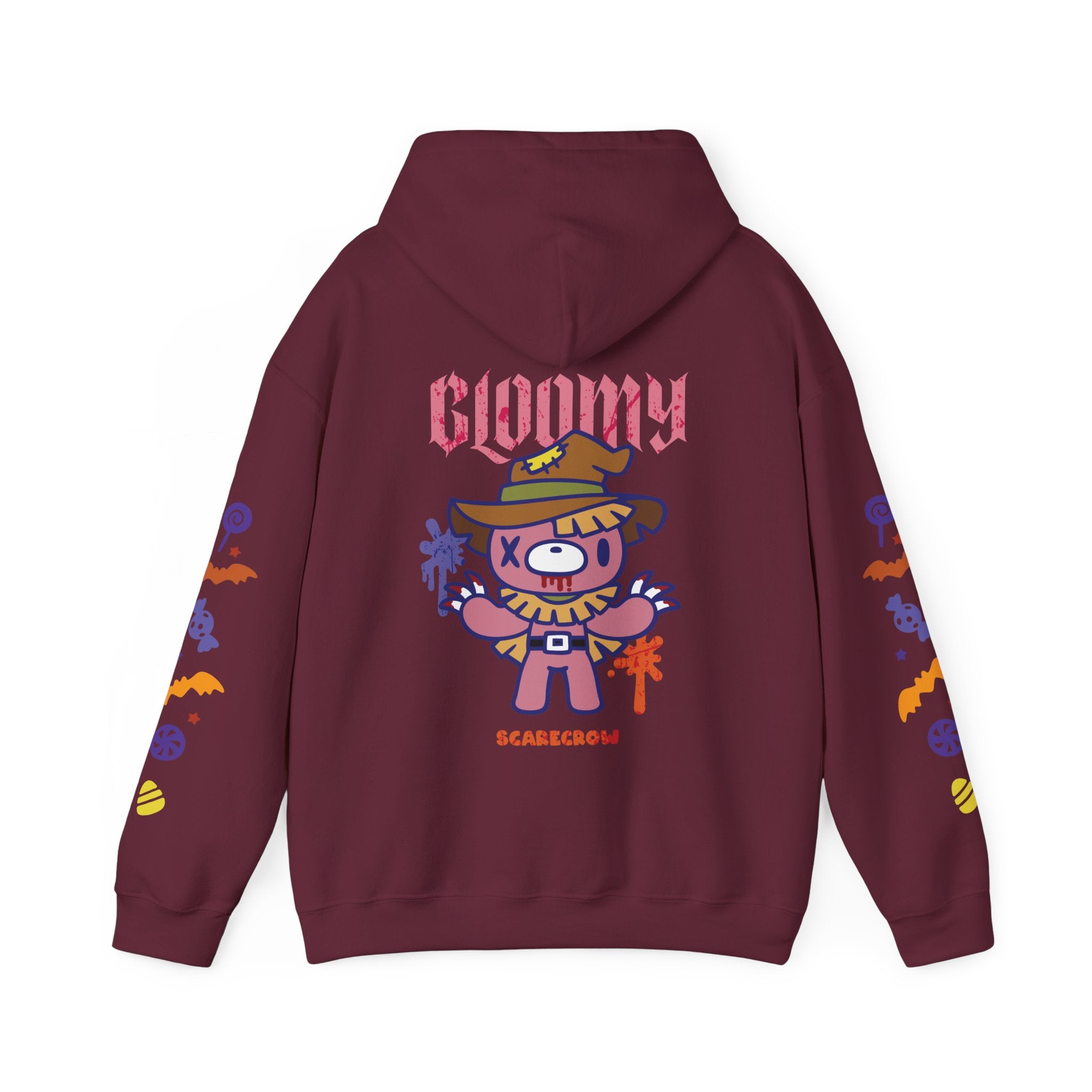 Halloween Scarecrow Gloomy Bear Hoodie