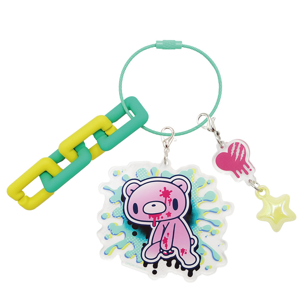 Gloomy Graffiti Keychain Green