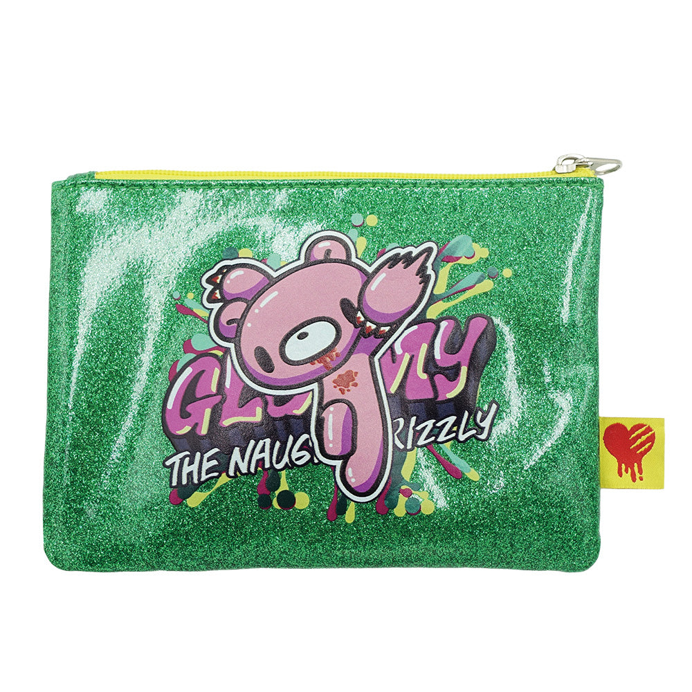 Gloomy Bear Graffiti Wallet Green