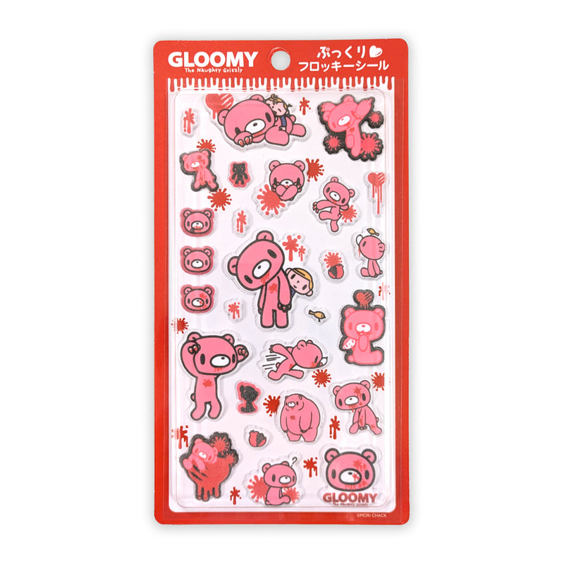 Gloomy Puffy Flocky Stickers