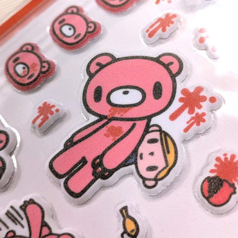 Gloomy Puffy Flocky Stickers