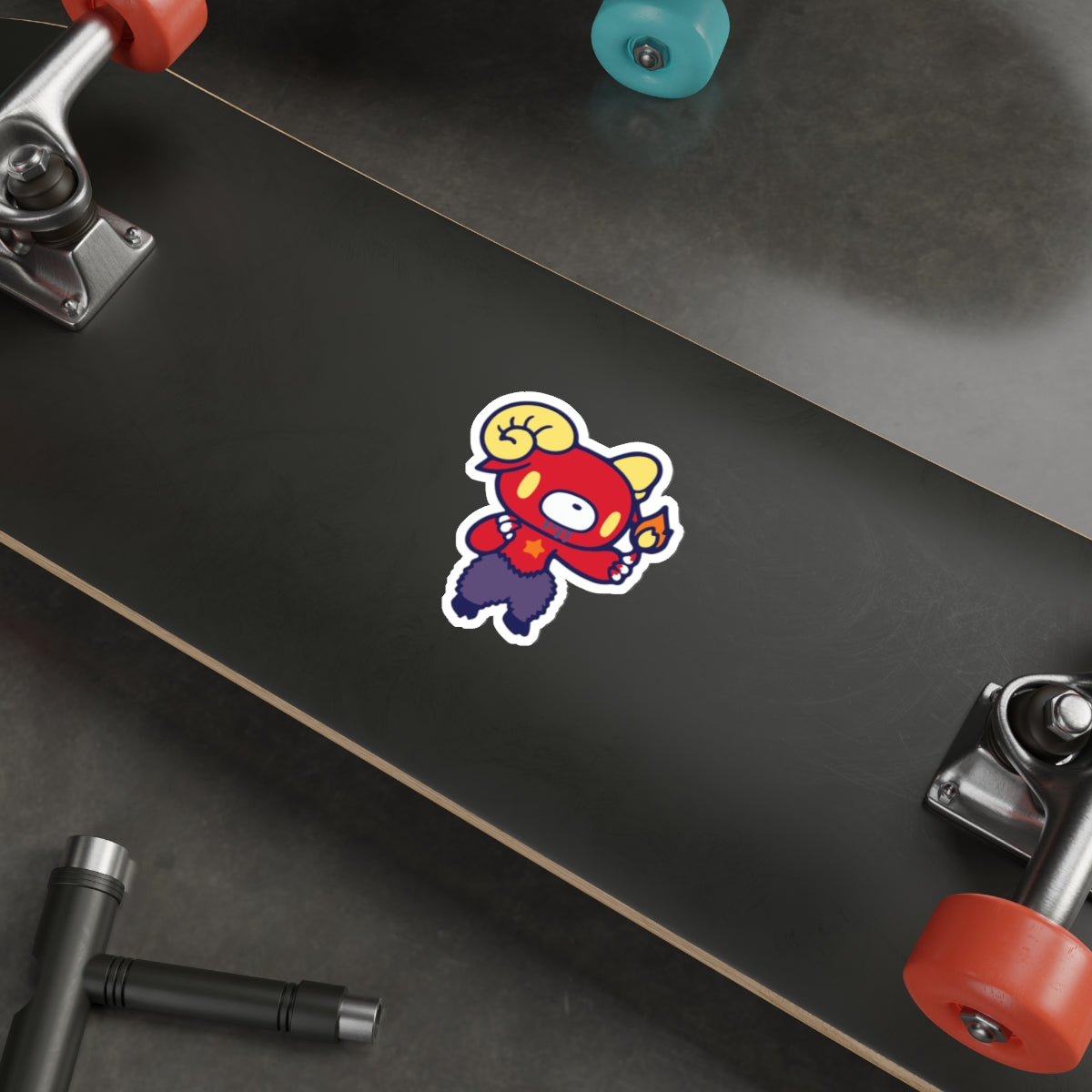 Gloomy Zodiac Aries Die-Cut Stickers