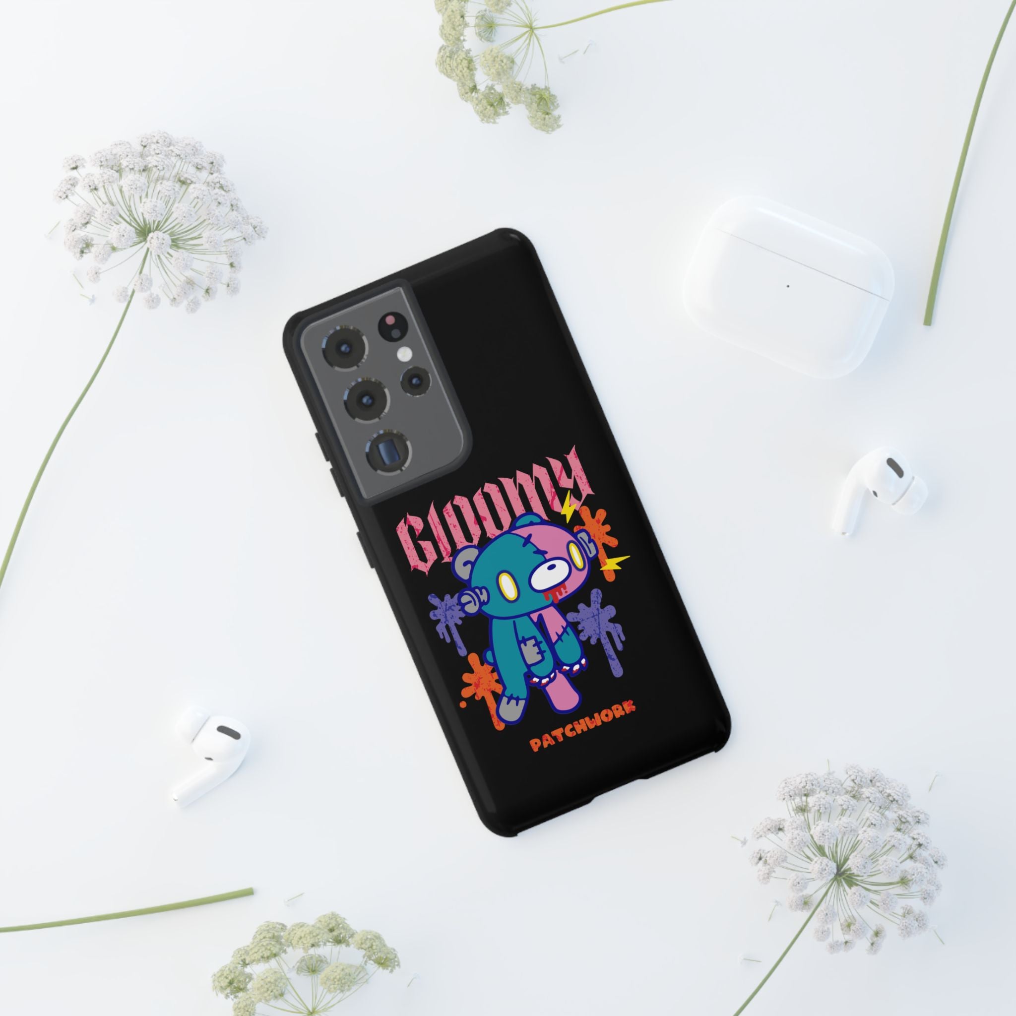 gloomy bear Halloween patchwork Phone Case