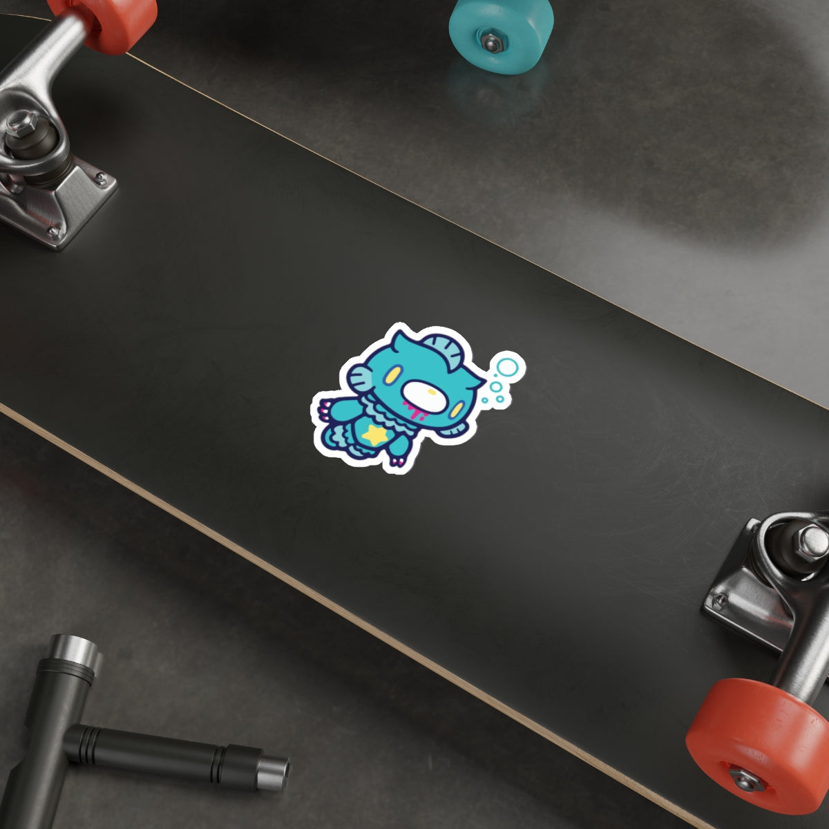 Gloomy Zodiac Pisces Die-Cut Stickers