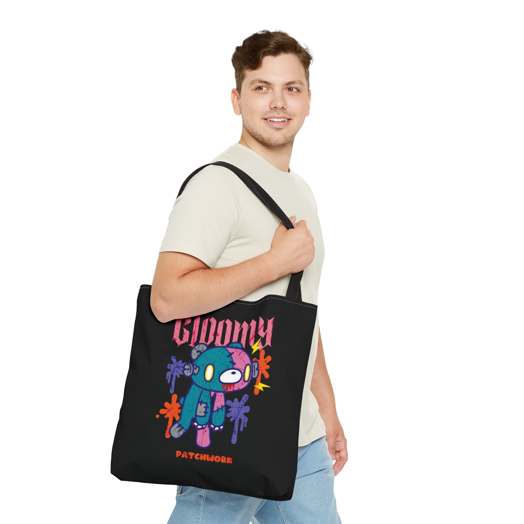 Gloomy Halloween Patchwork Tote Bag