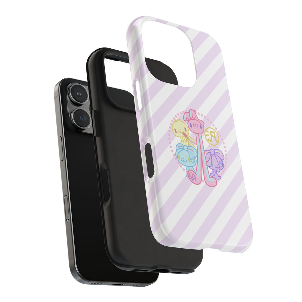 Group Pastel All Purpose Bunny - iPhone Case