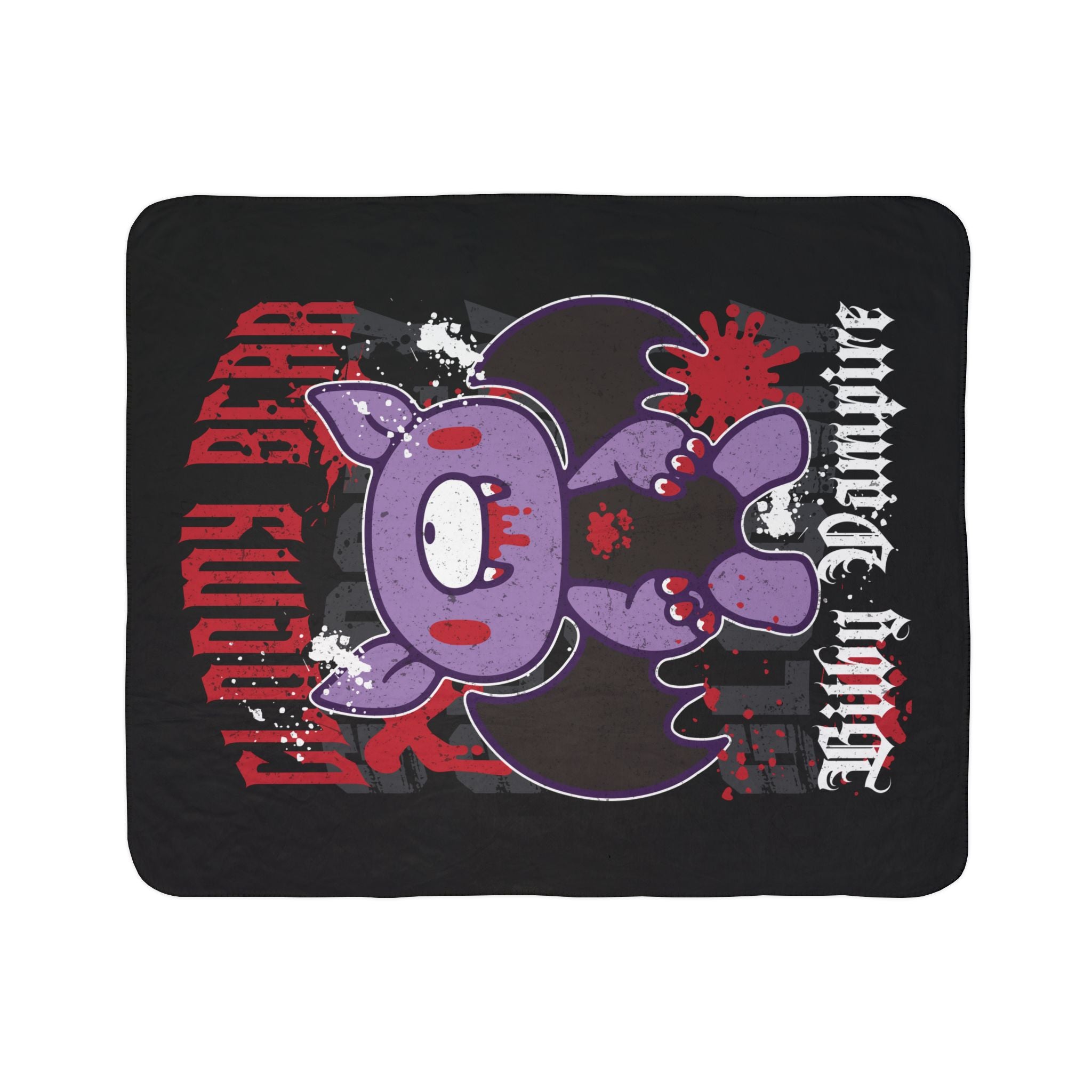 BItby Vampire Gloomy Bear halloween Fleece Sherpa Blanket