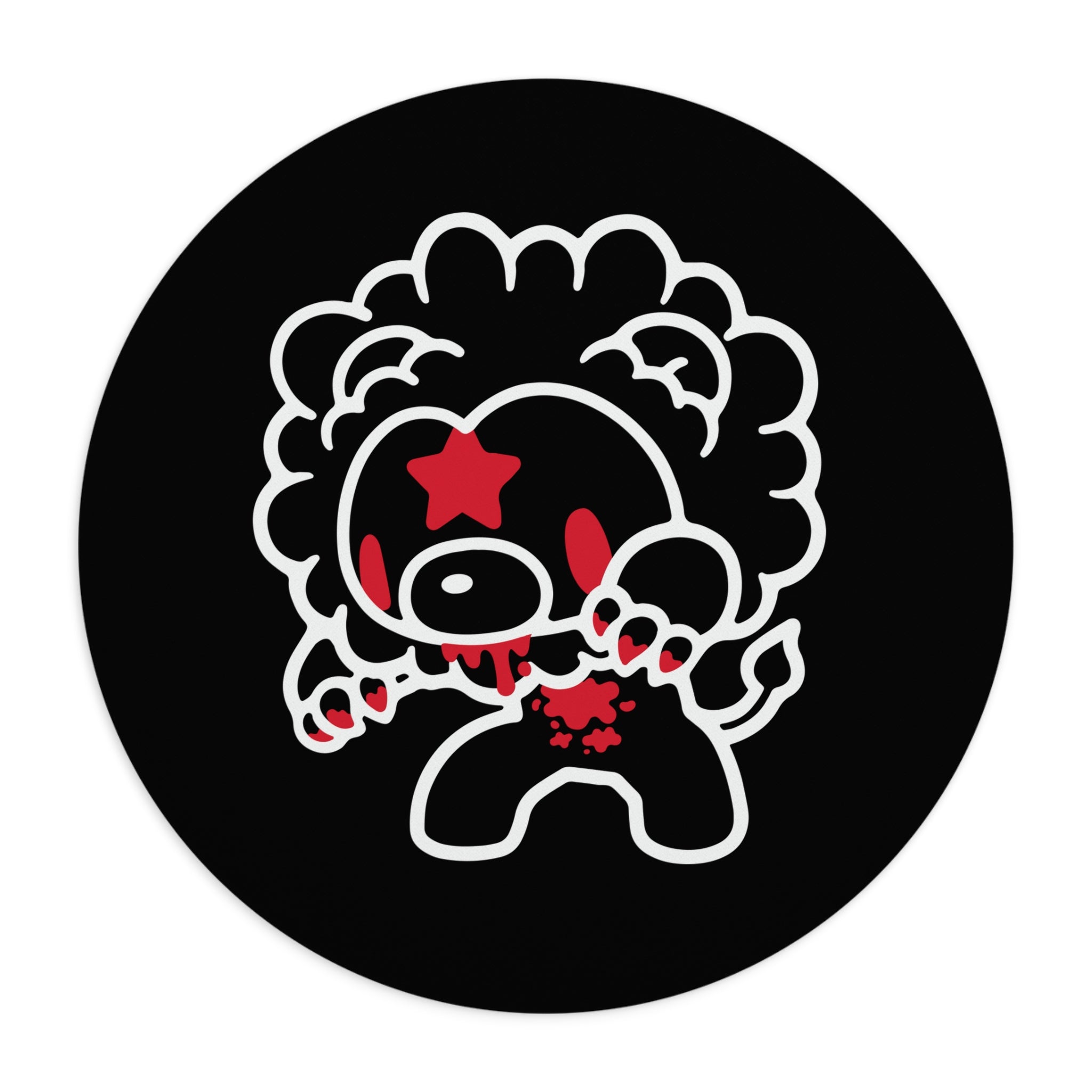 Leo Zodiac Gloomy Bear Mouse Pad
