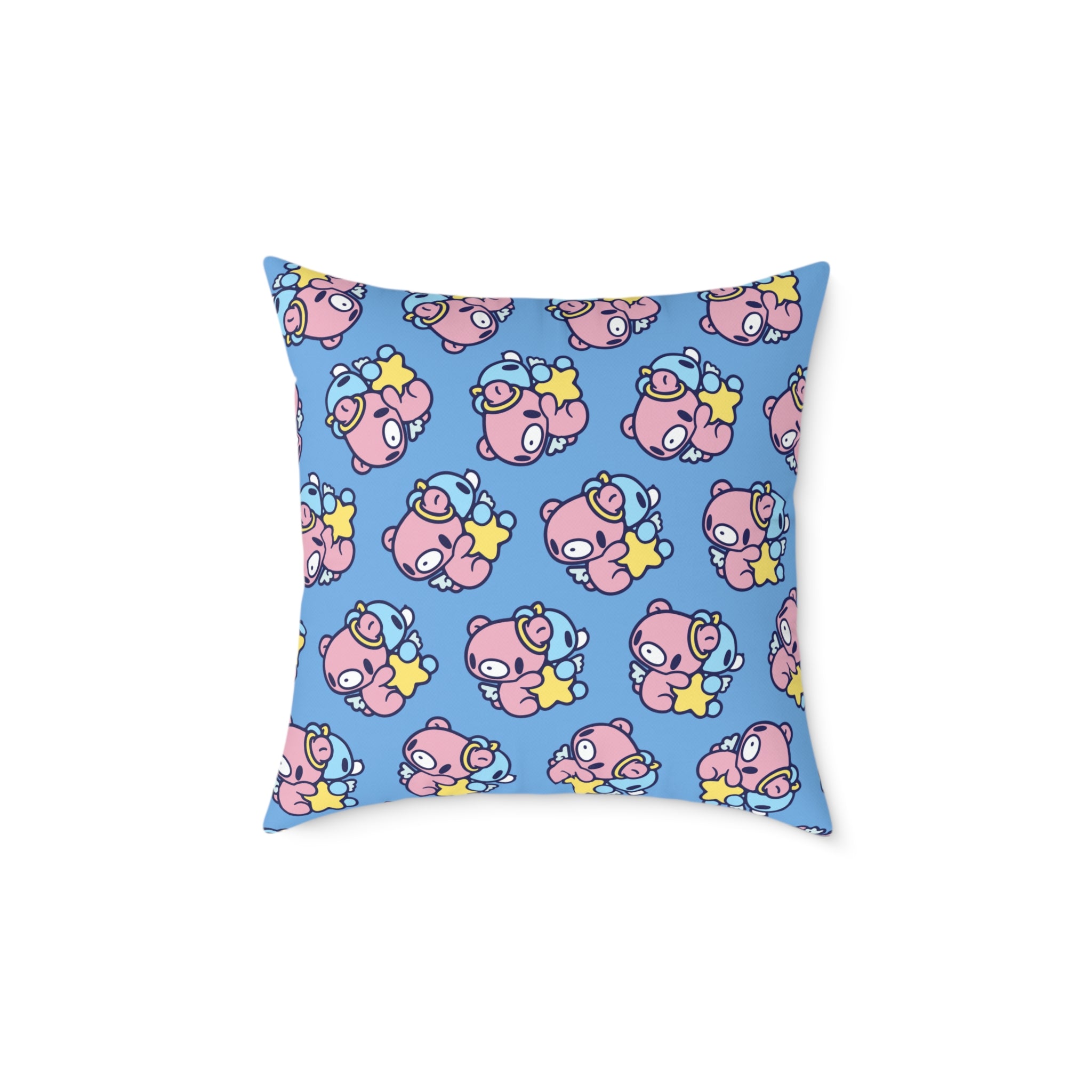 Gloomy Gemini Zodiac Square Poly Canvas Pillow