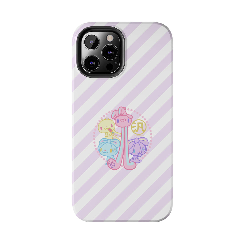 Group Pastel All Purpose Bunny - iPhone Case