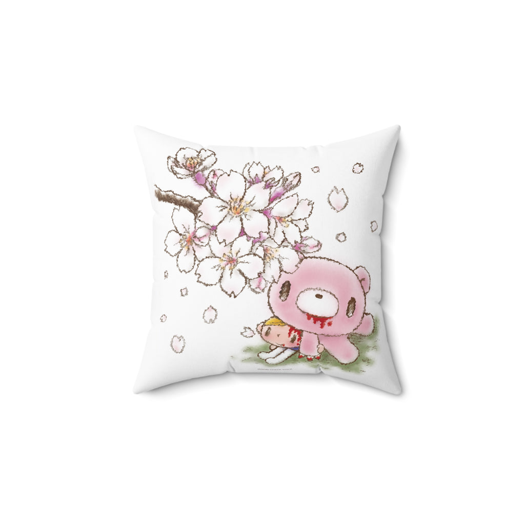 Sakura Gloomy - Spun Polyester Square Pillow