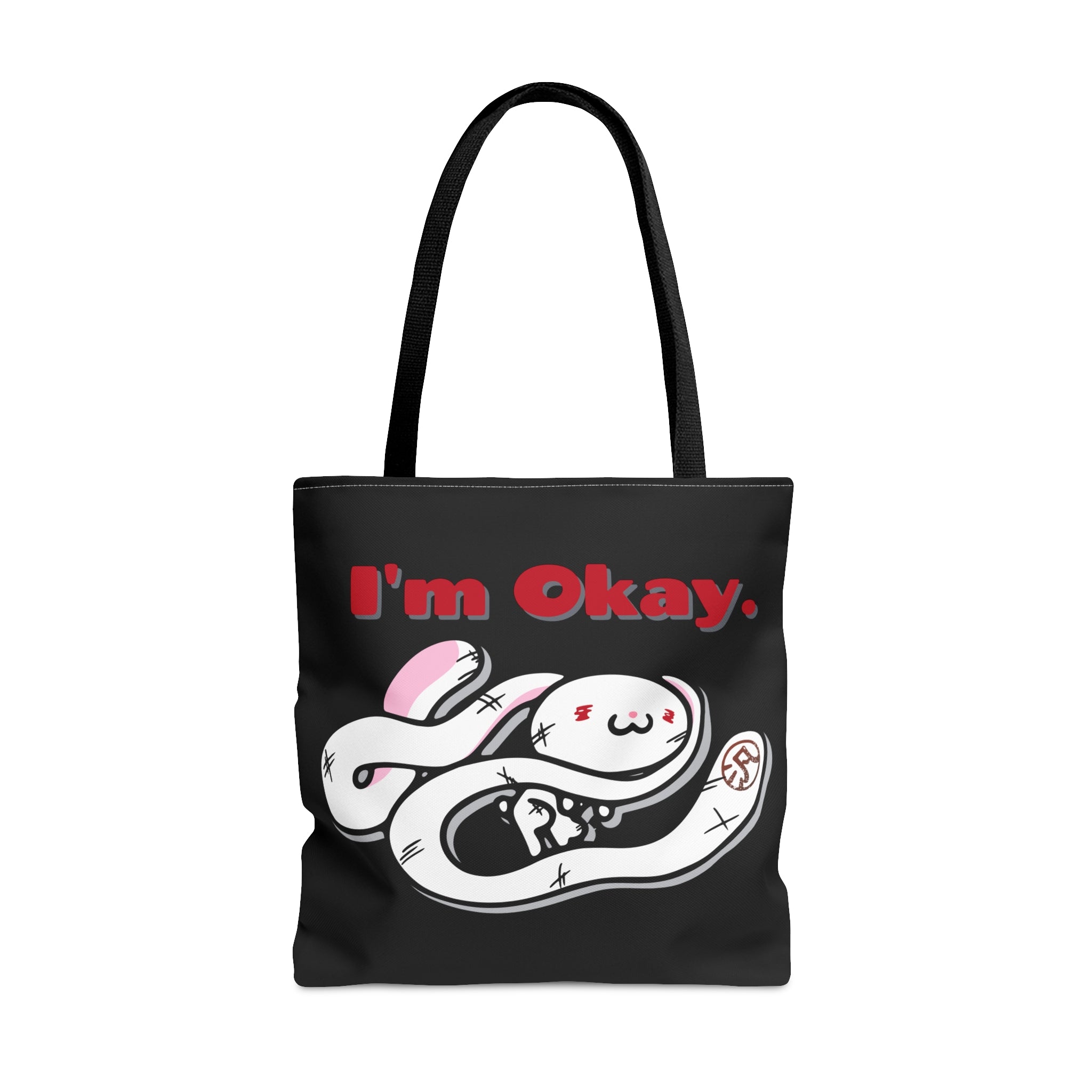 "I'm Okay" All-Purpose Bunny - Canvas Tote Bag