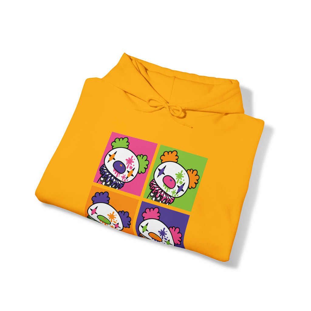 Gloomy Clown Multicolor Unisex Hooded Sweatshirt