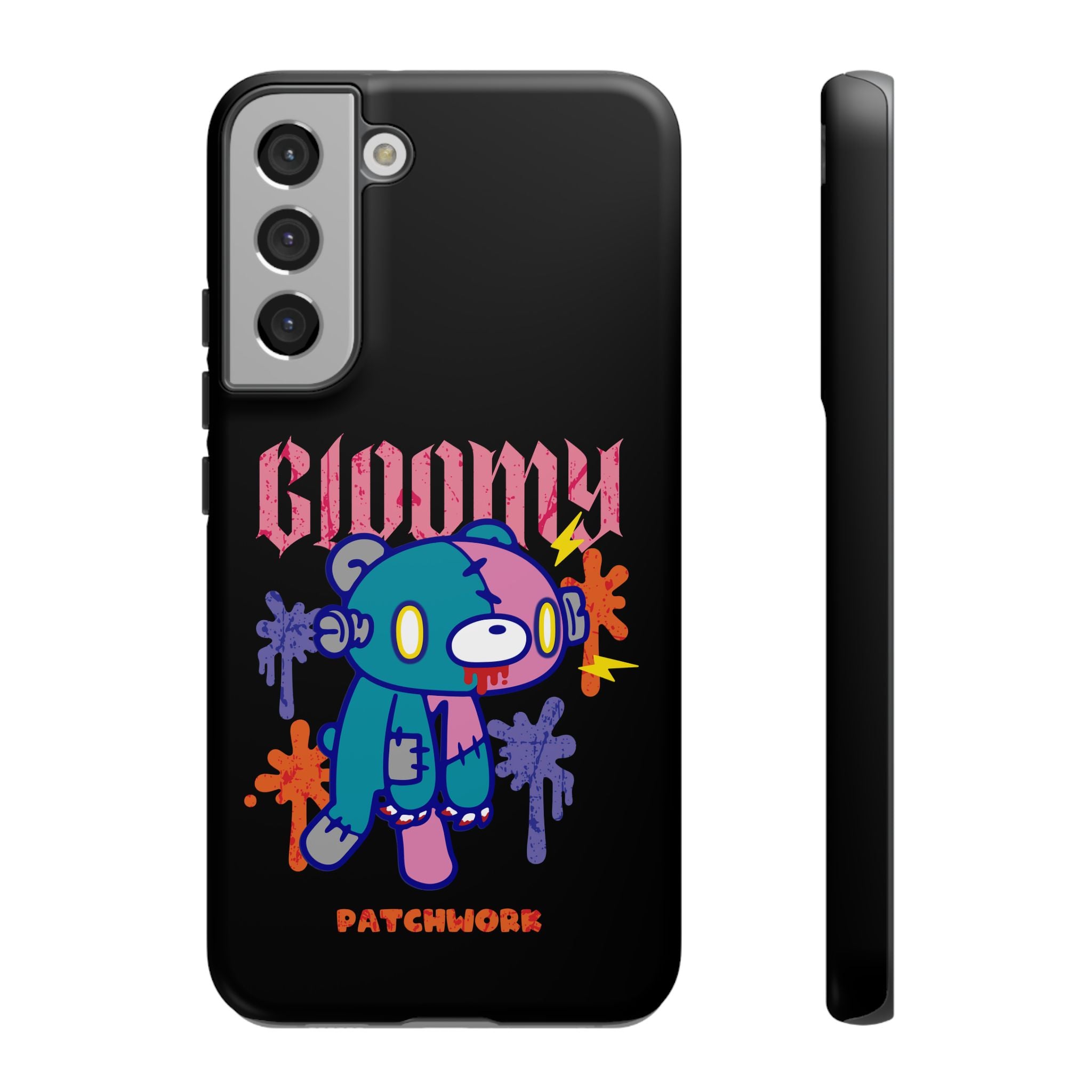 gloomy bear Halloween patchwork Phone Case