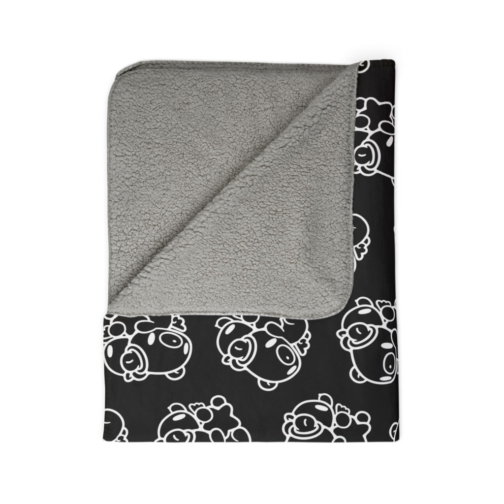 Gloomy Bear gemini Zodiac Fleece Sherpa Blanket