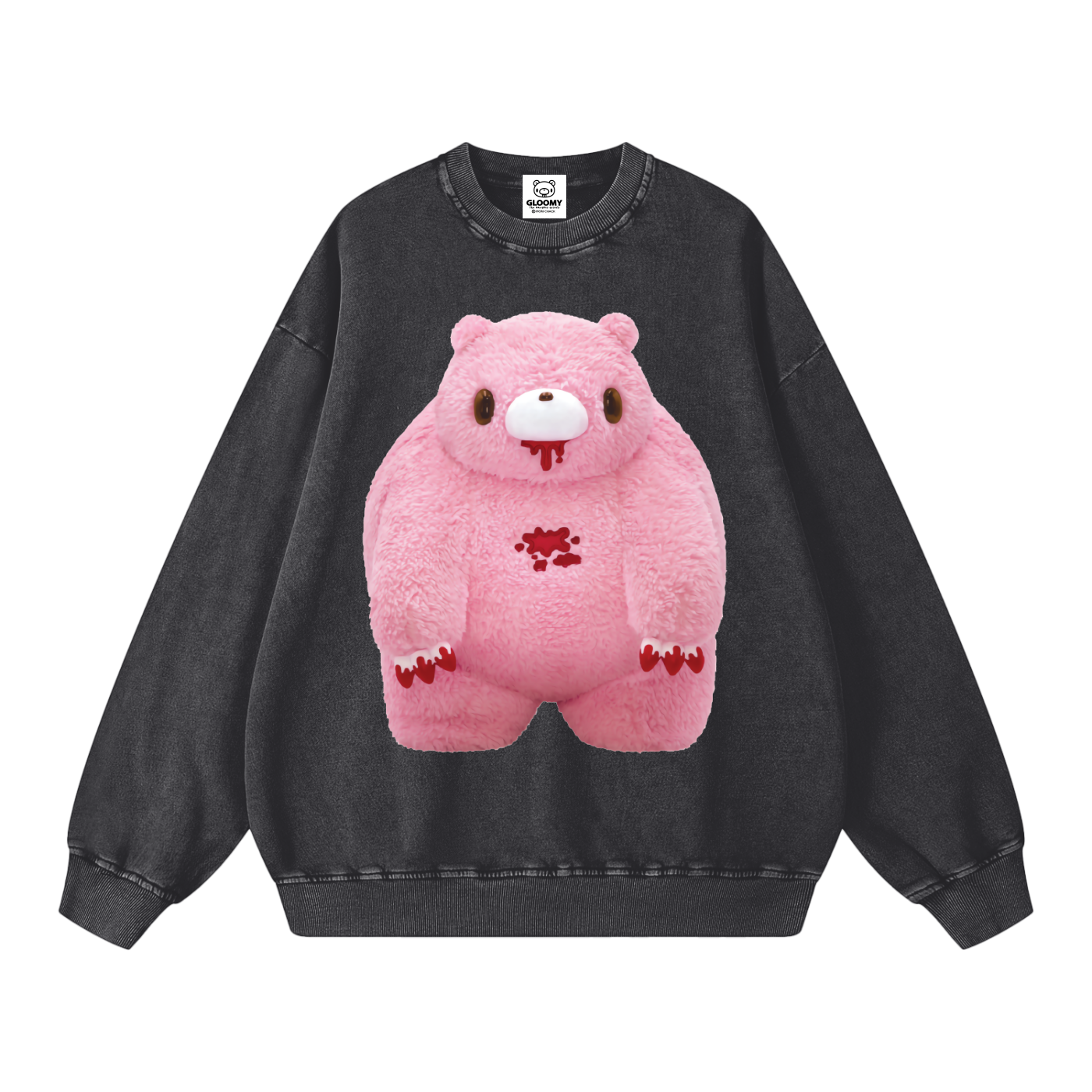 Chubby Gloomy Snow Washed Oversized Sweatshirt