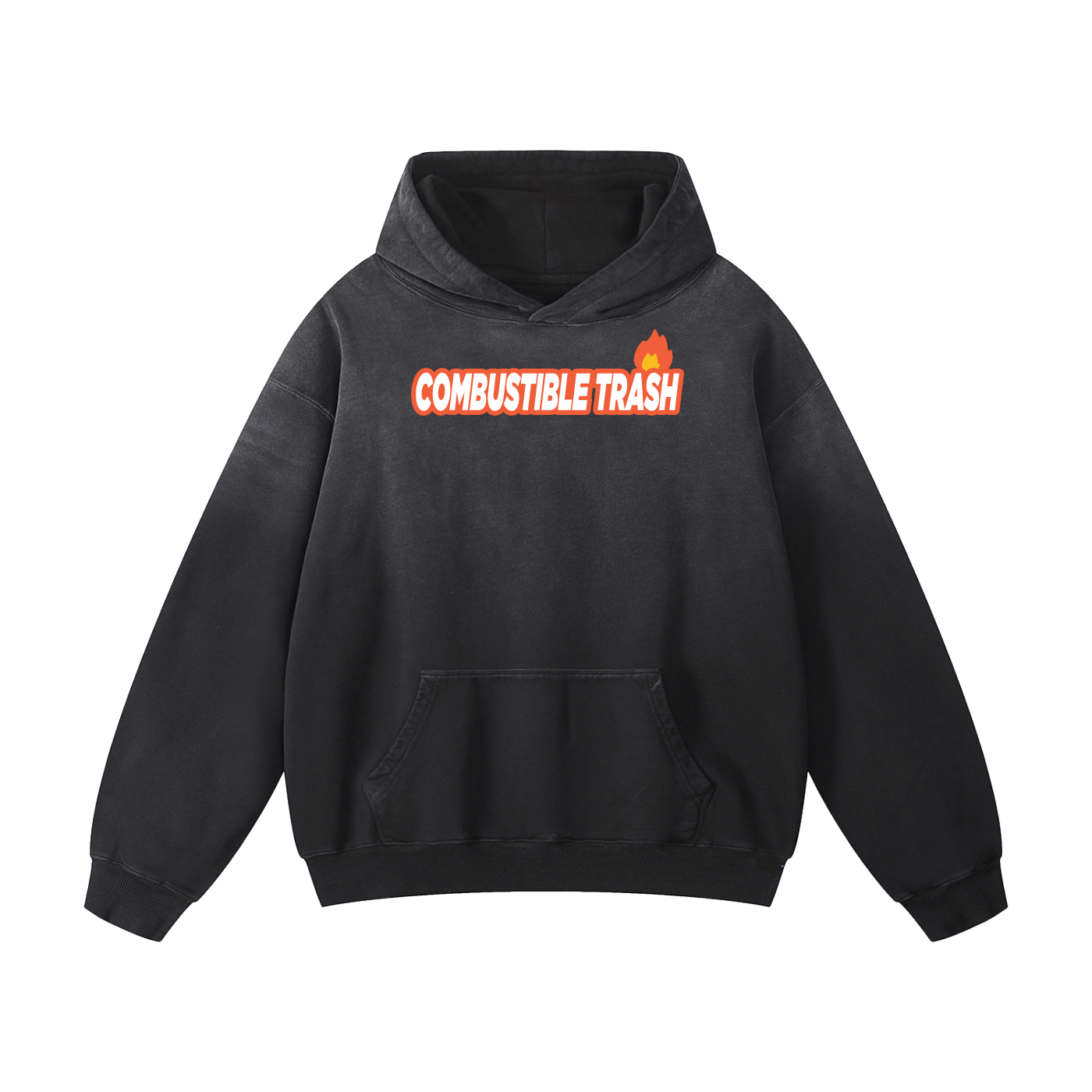 Messy Gloomy Heavyweight Sunfade Oversized Hoodie
