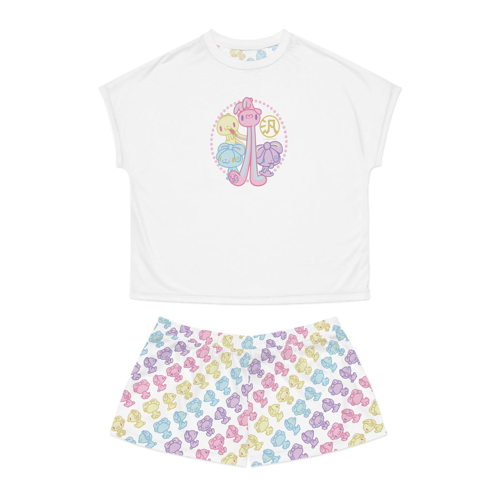 Pastel Pals All Purpose Bunny - Women's Short Pajama Set (AOP)