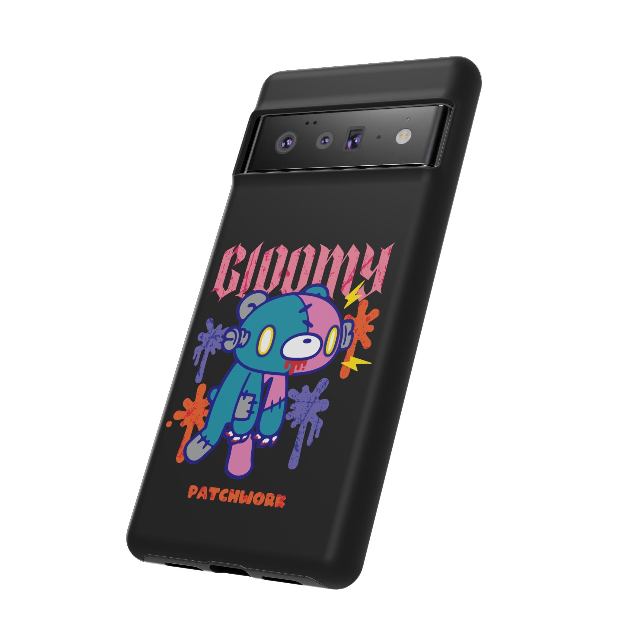 gloomy bear Halloween patchwork Phone Case