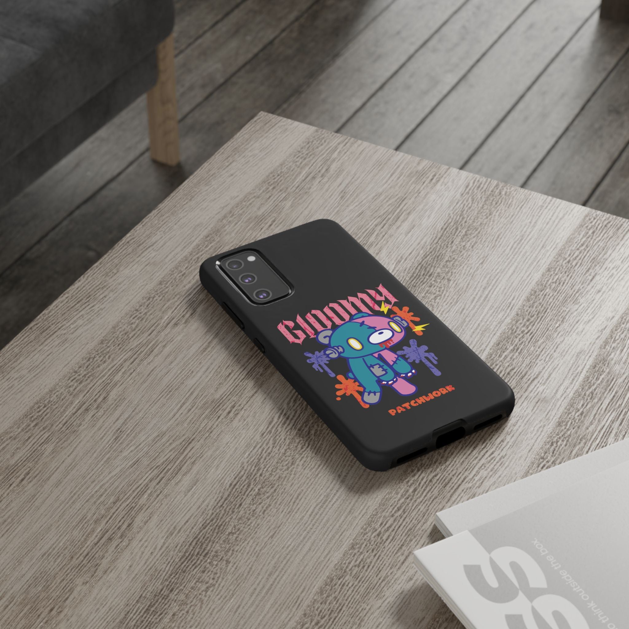 gloomy bear Halloween patchwork Phone Case
