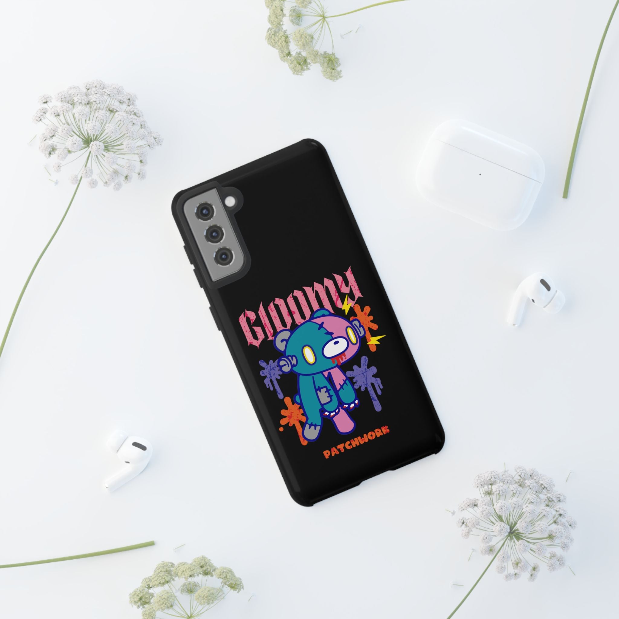gloomy bear Halloween patchwork Phone Case