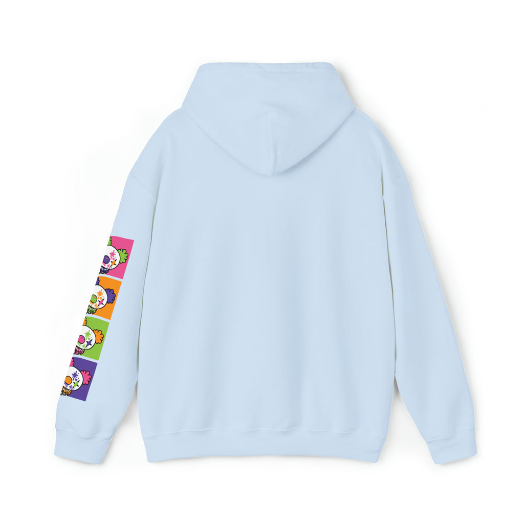 Gloomy Clown Multicolor Unisex Hooded Sweatshirt