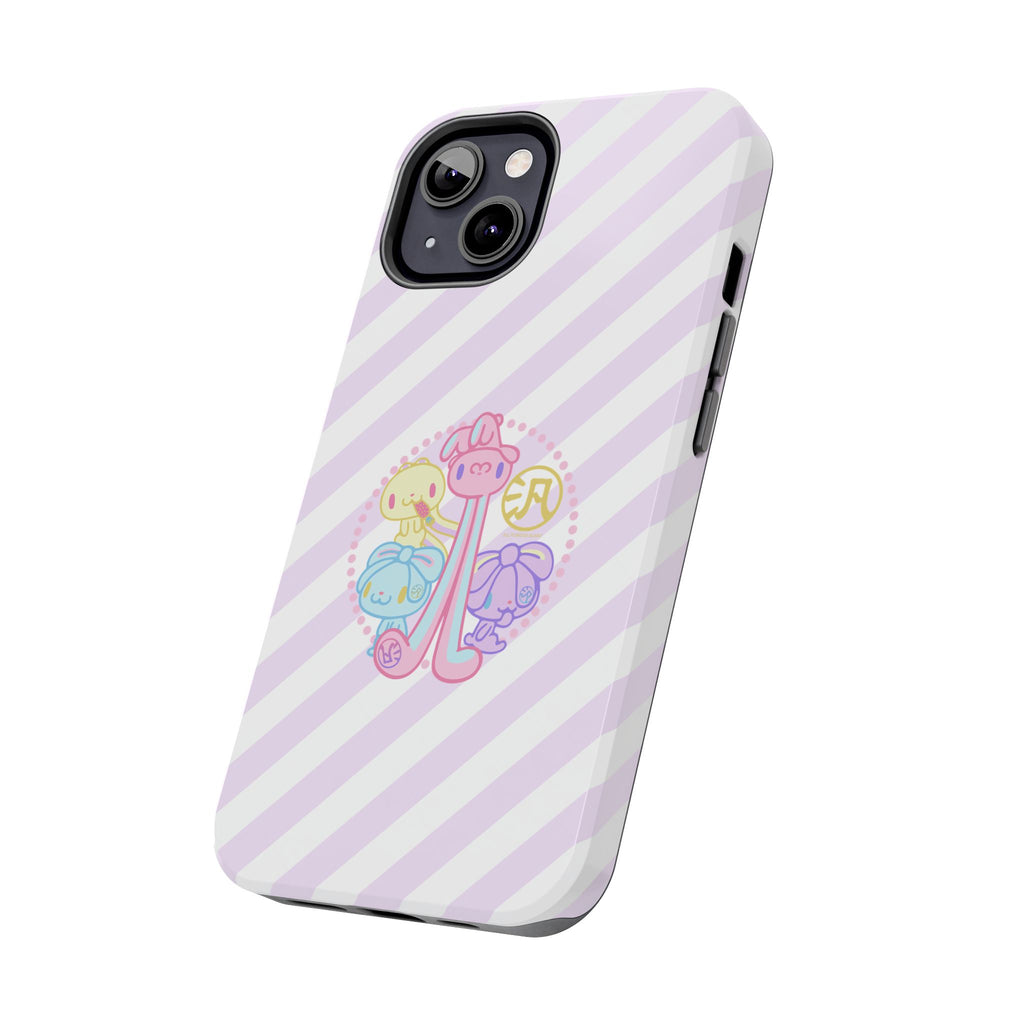 Group Pastel All Purpose Bunny - iPhone Case