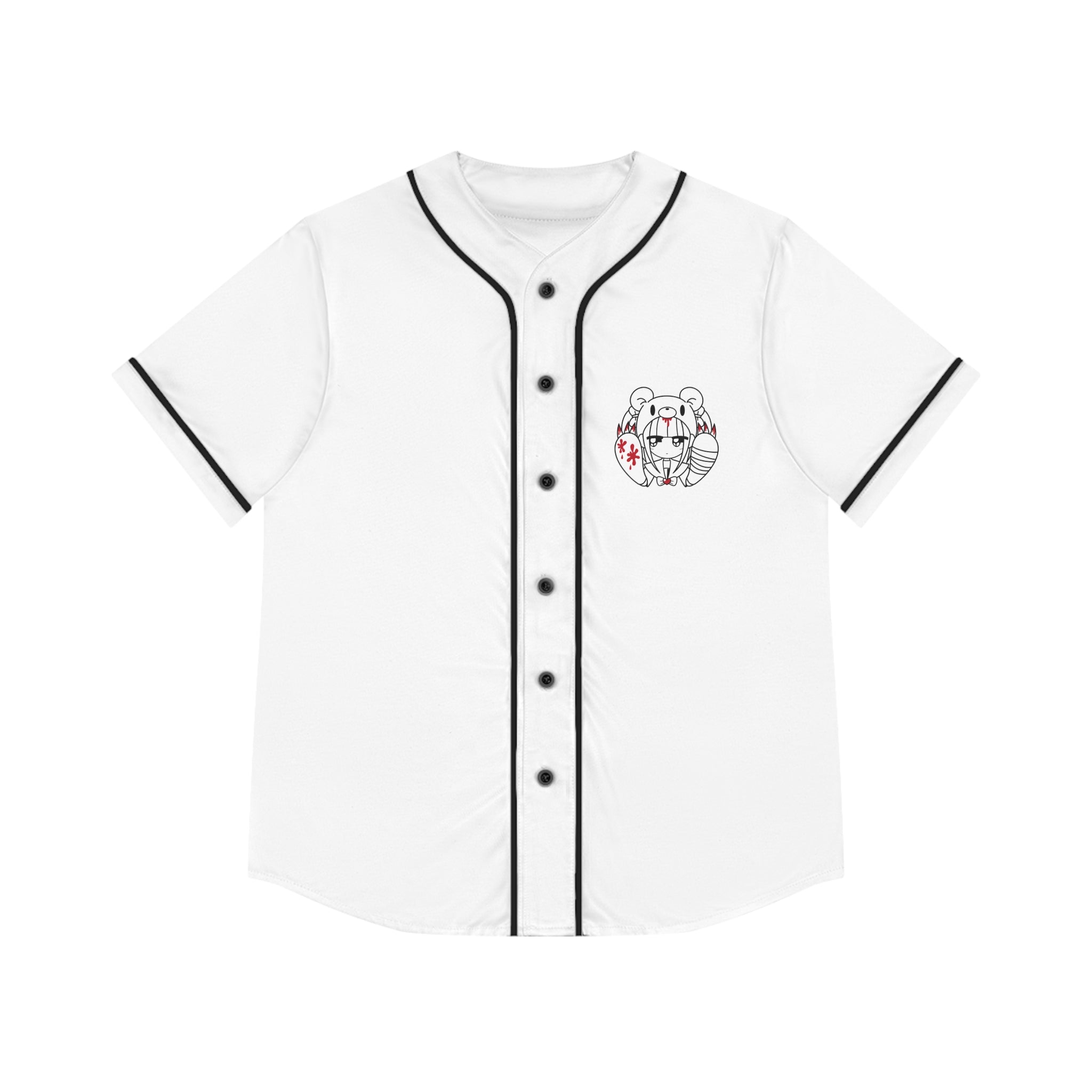 Menhera x Gloomy Bear Women's Baseball Jersey (AOP)