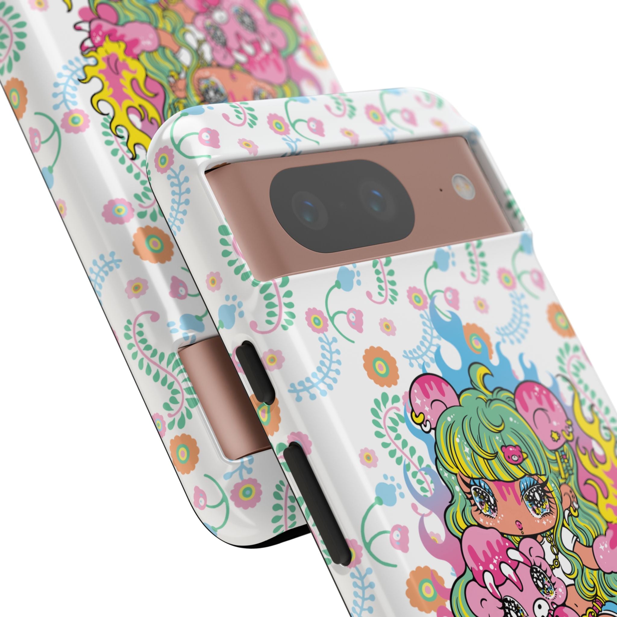 YURIE SEKIYA X GLOOMY BEAR ⭐️ FIRE GIRL PHONE CASE