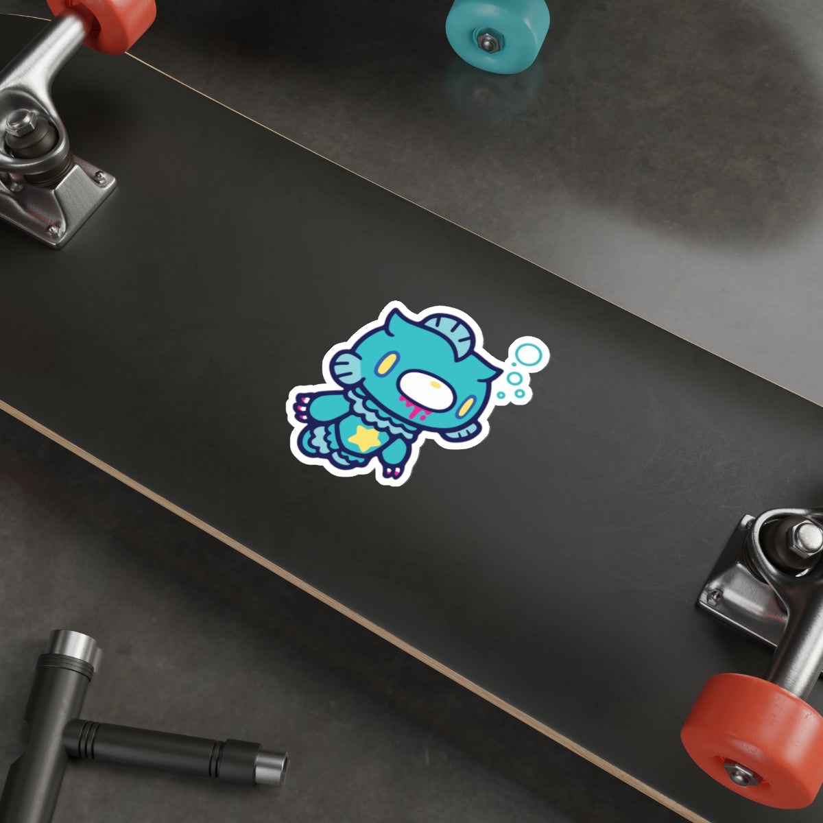 Gloomy Zodiac Pisces Die-Cut Stickers