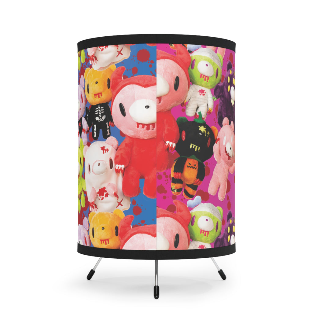 Gloomy Bear Halloween Plush Pile Tripod Lamp with High-Res Printed Shade, US\CA plug