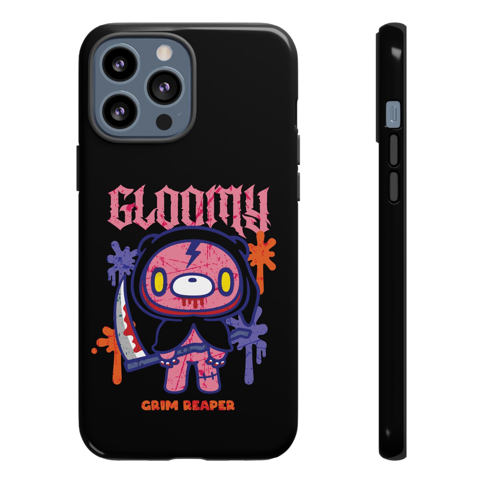 Gloomy bear Halloween grim reaper Phone Case