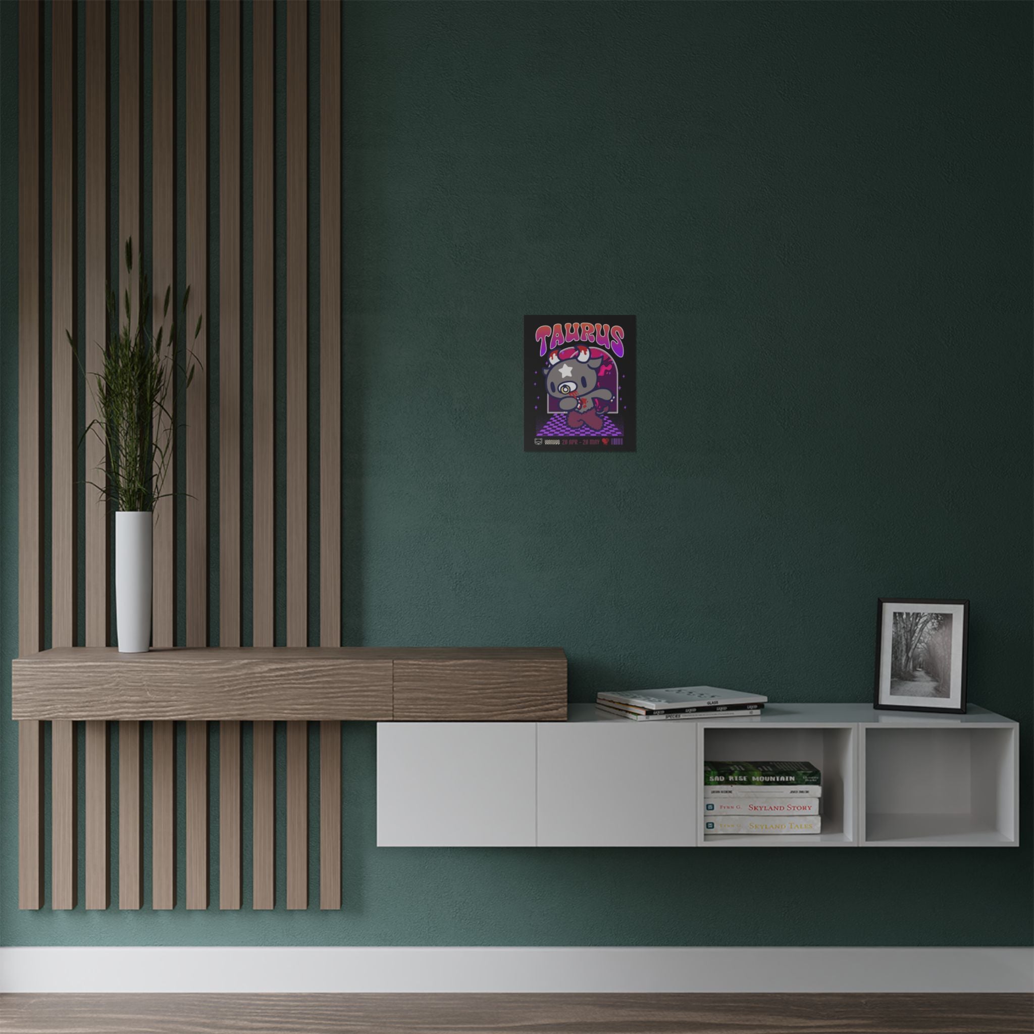 Gloomy Taurus Zodiac Satin Posters (300gsm)