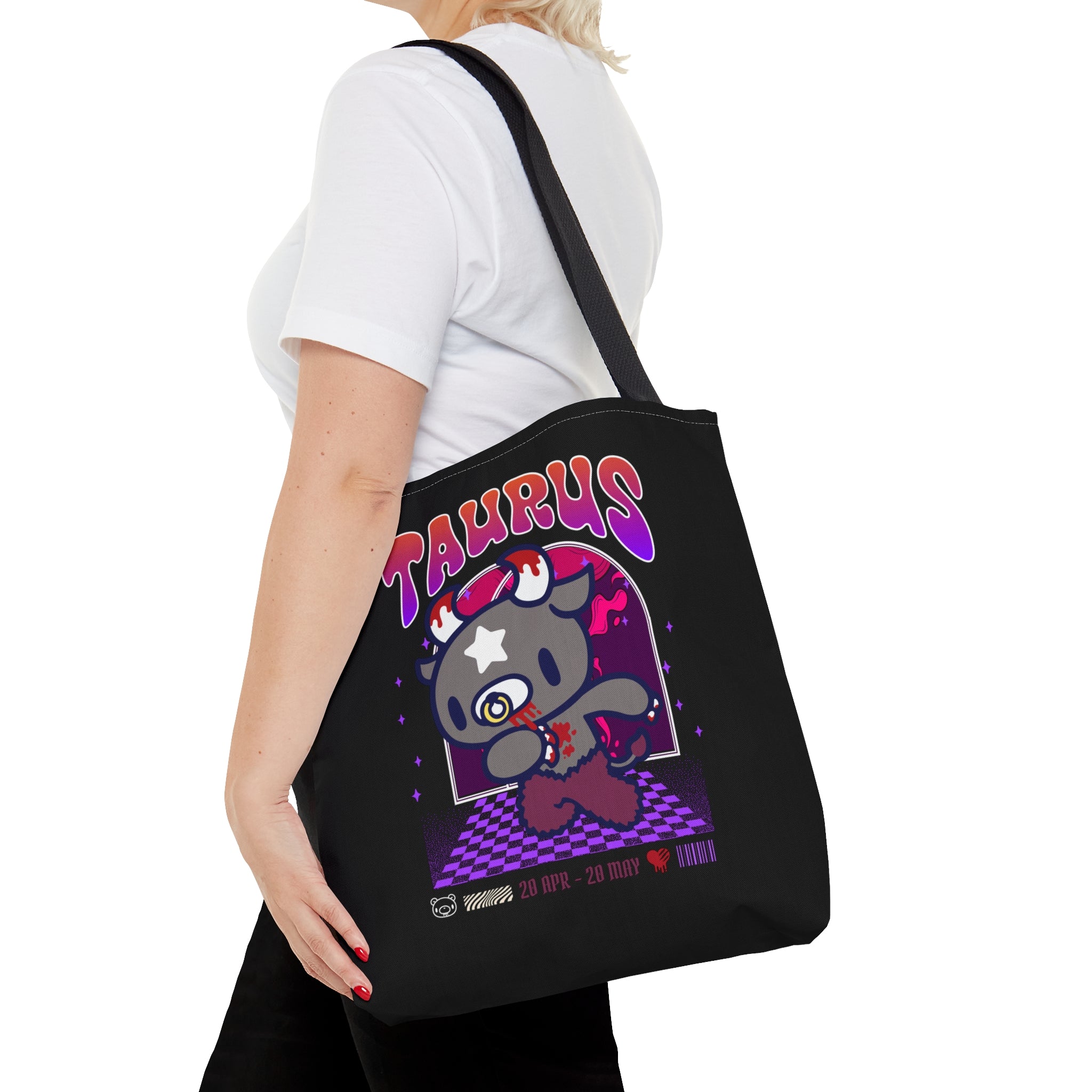 Gloomy Taurus  Zodiac Tote Bag