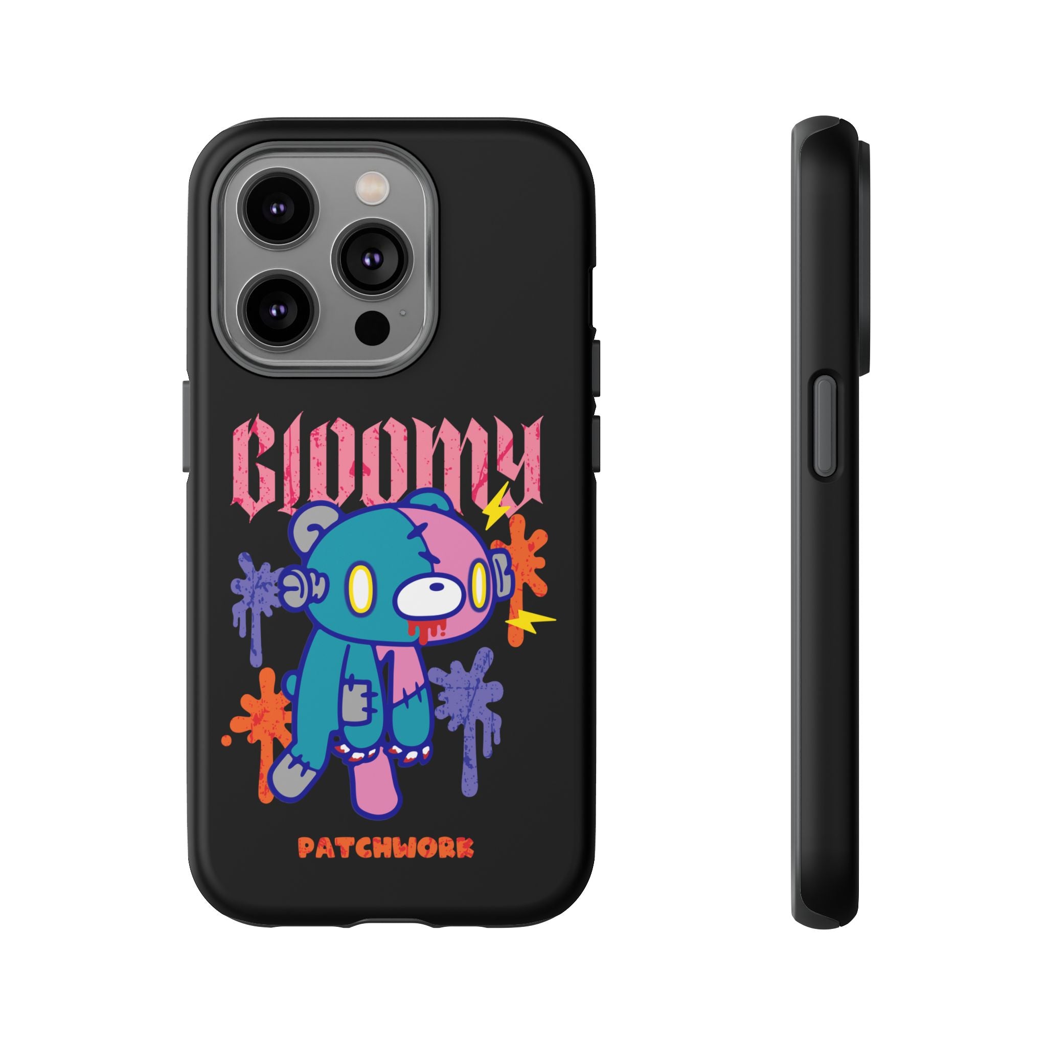 gloomy bear Halloween patchwork Phone Case